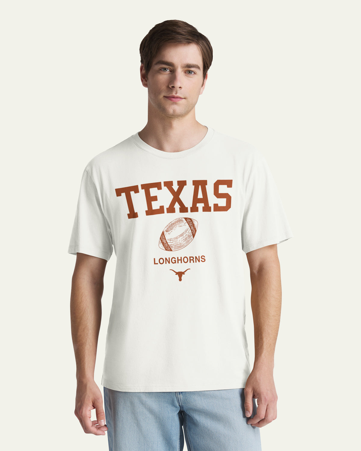47-brand-texas-longhorns-play-block-t-shirt-sandstone image 1