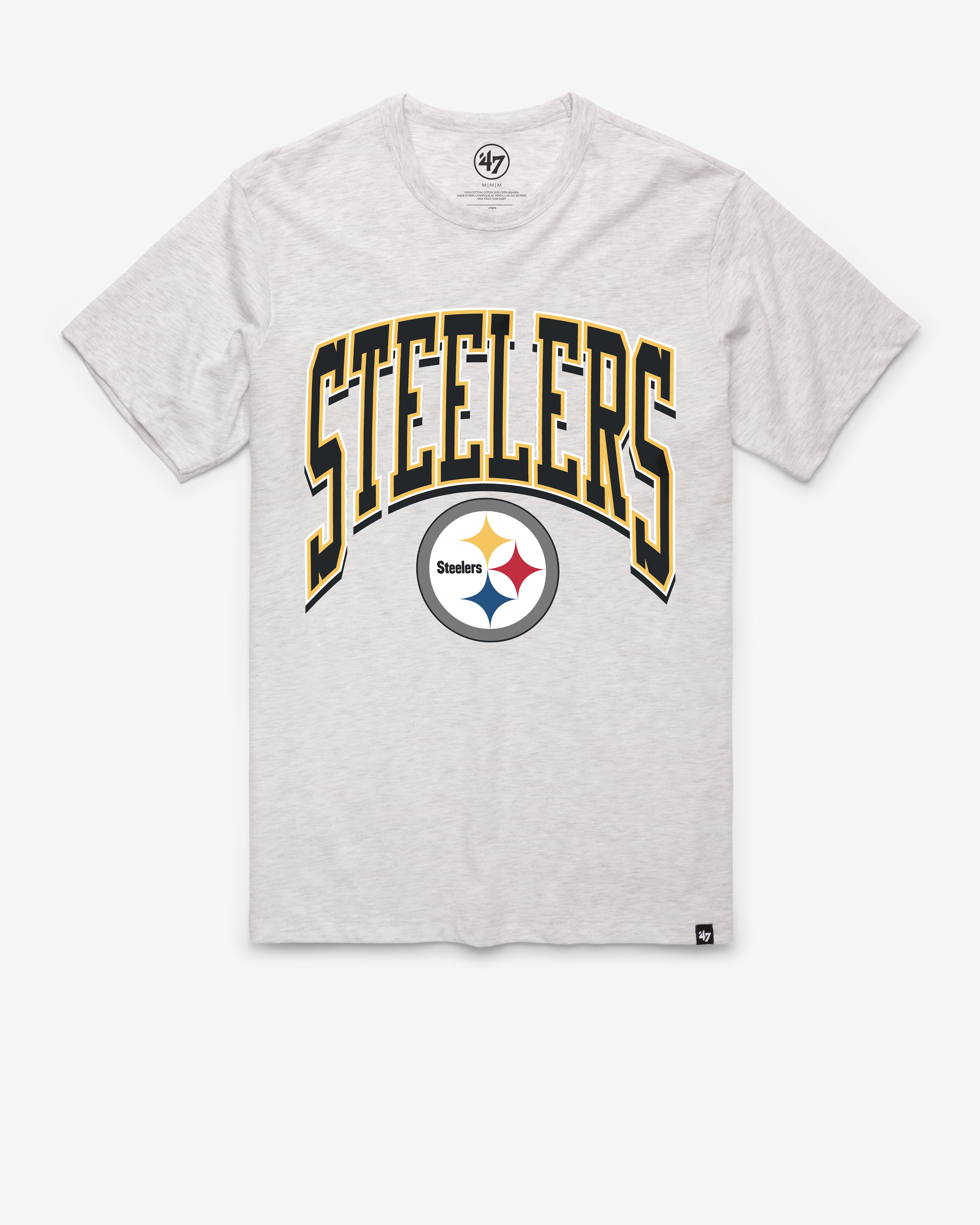 47-franklin-tee-pittsburgh-steelers-t-shirt-relay-grey image 1