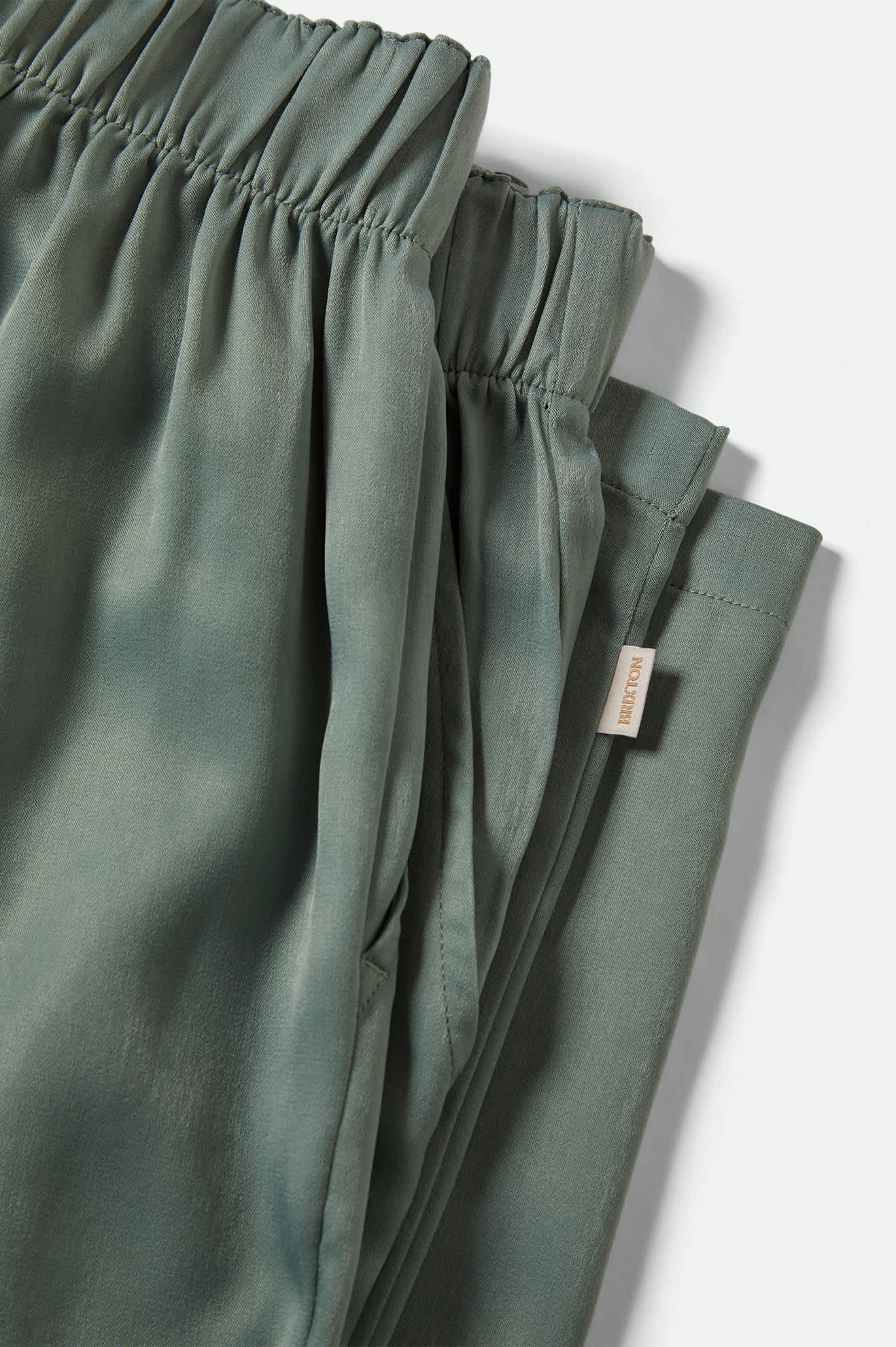 brixton-soho-silky-pant-blue-green-shine-satinhose image 6