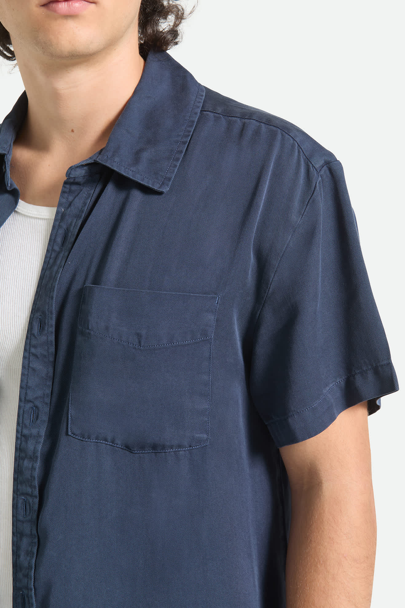 brixton-cooling-comfort-kurzarmhemd-midnight-navy-tencel image 5