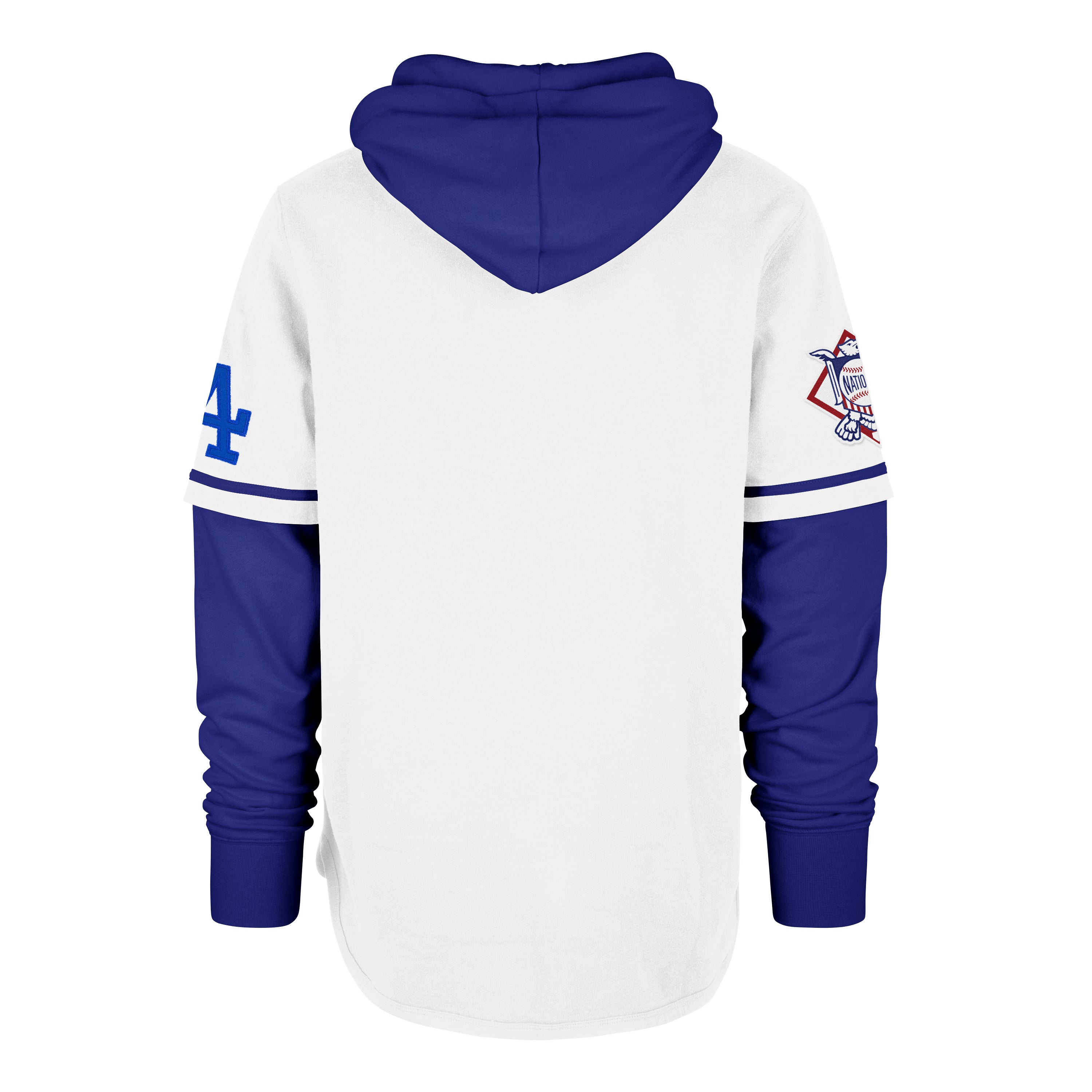47-shortstop-trifecta-dodgers-hoodie-white-wash-fleece image 2