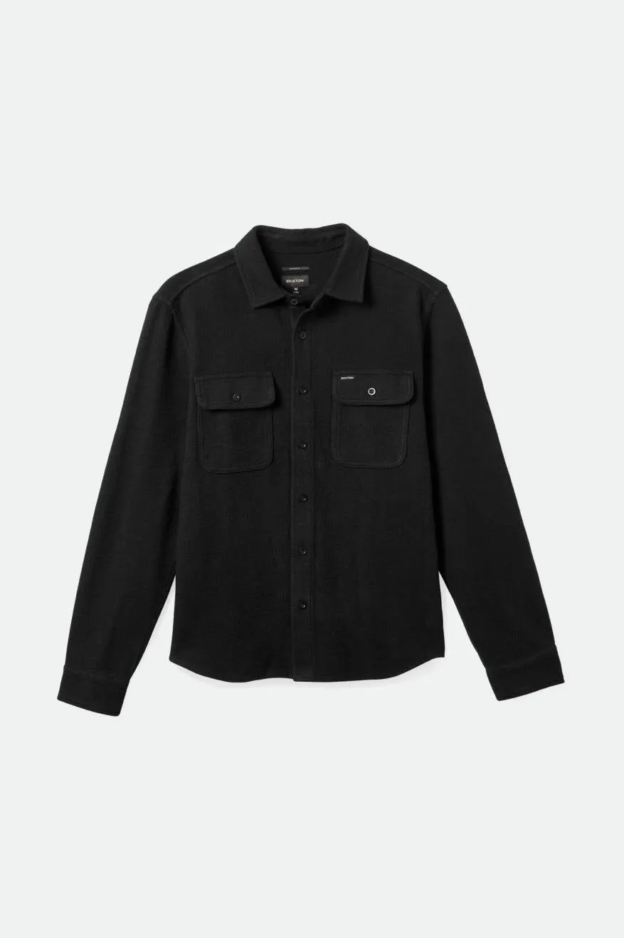 brixton-bowery-overshirt-schwarz-twill-langarm image 1