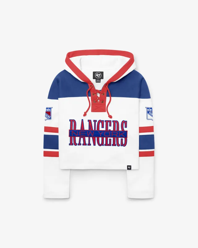 47-brand-lacer-new-york-rangers-hoodie-white-wash-damen image 1