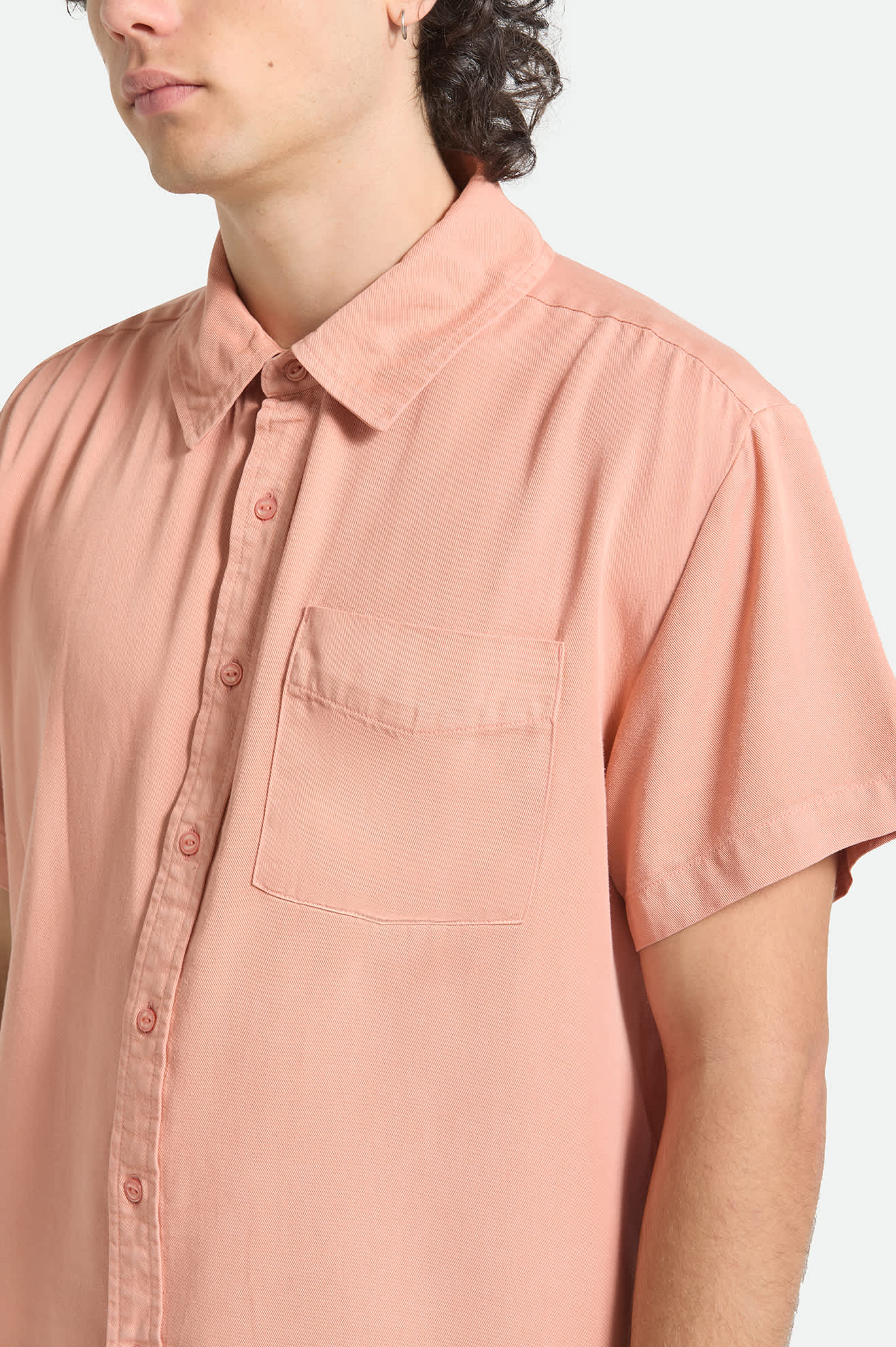 brixton-cooling-comfort-kurzarm-hemd-silver-pink-tencel image 4