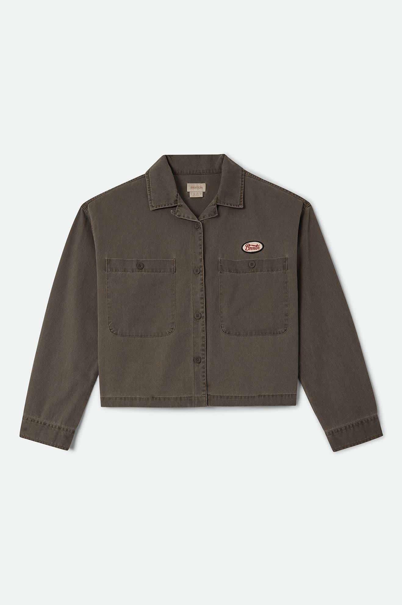 brixton-utopia-overshirt-walnut-brown-baumwolle image 2