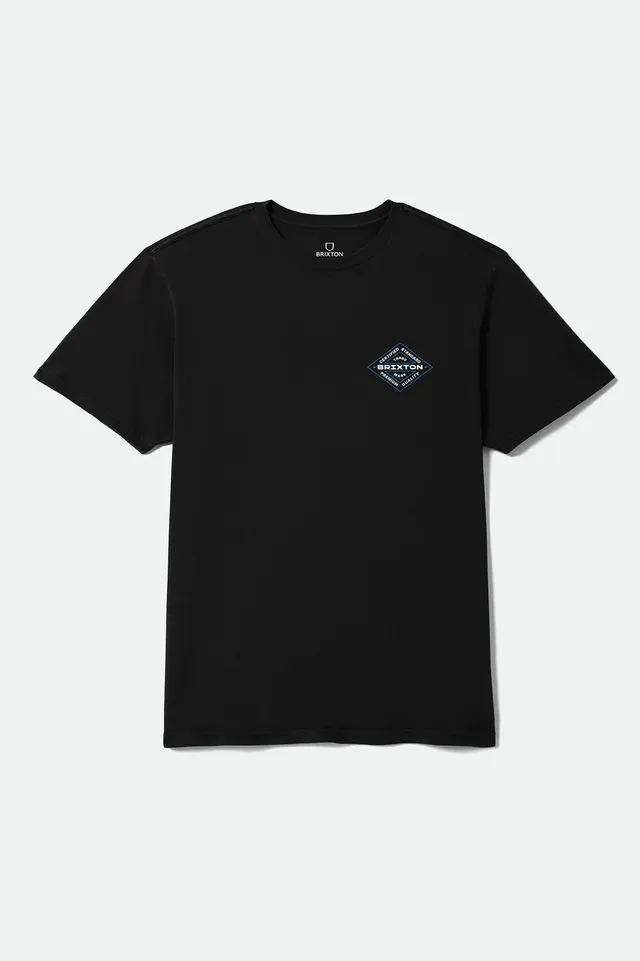 brixton-lowry-standard-t-shirt-black-worn-wash-print image 1