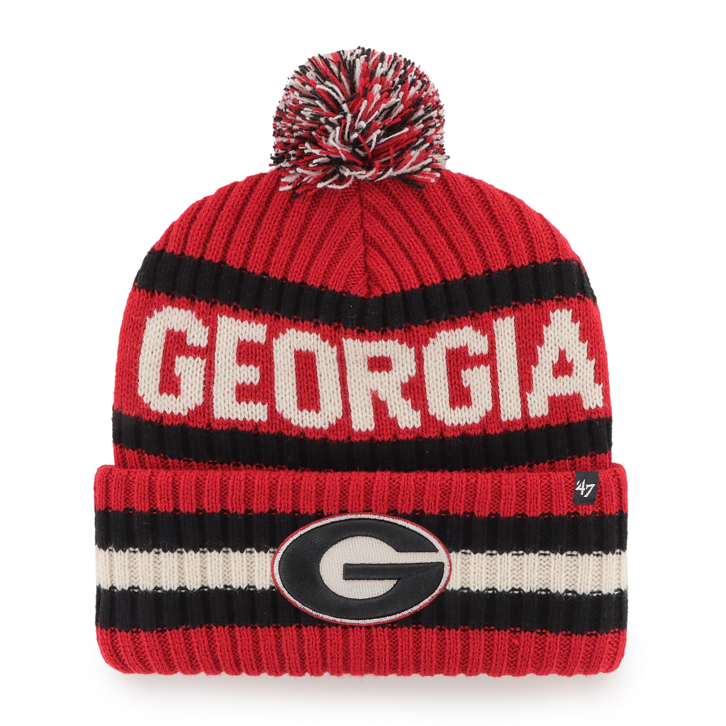 47-bering-georgia-bulldogs-cuff-knit-beanie-rot-acryl image 1