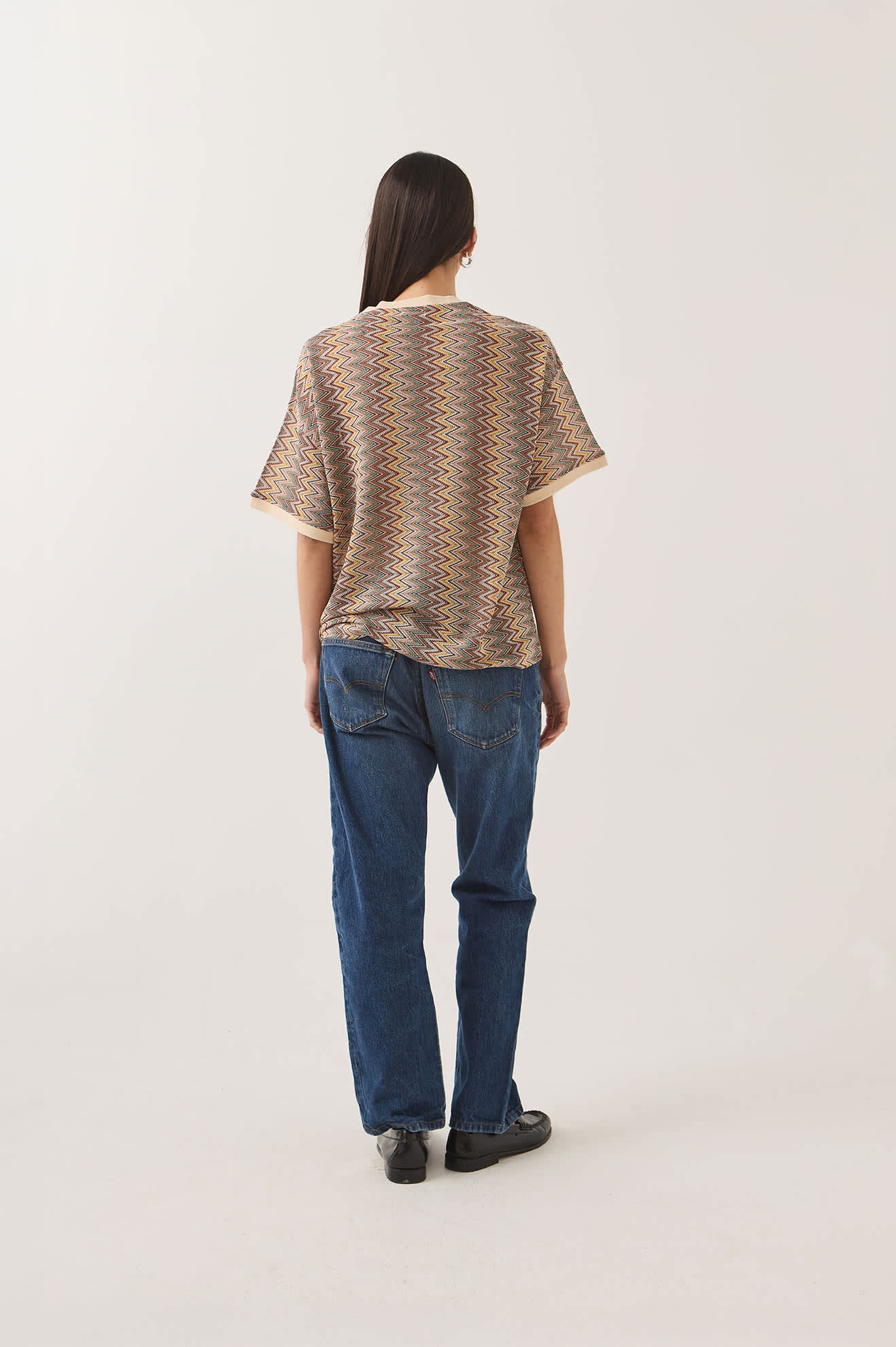 brixton-football-mesh-jersey-oversized-multi-color-zigzag-mesh image 4