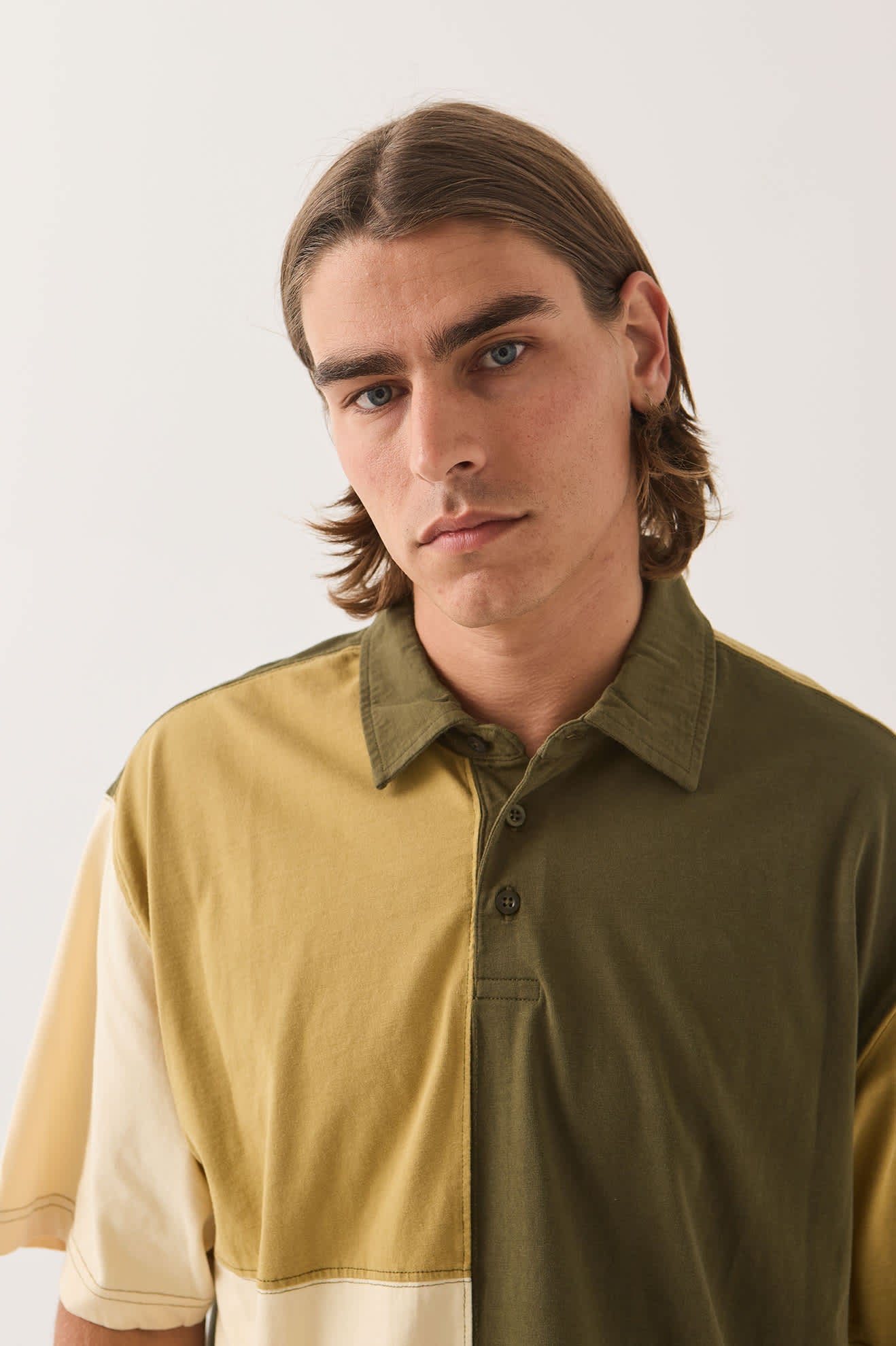 brixton-deco-relaxed-polo-poloshirt-tonal-color-block-baumwolle image 5