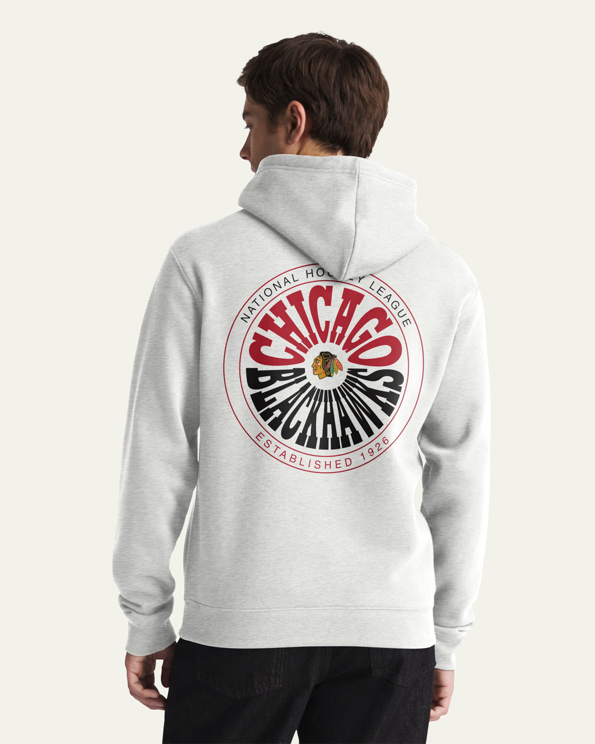 47-headline-crew-chicago-blackhawks-warpstyle-hoodie-relay-grey image 1