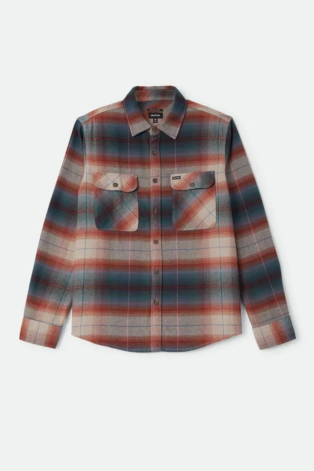 brixton-bowery-flannel-hemd-multi-shadow-karo-vegan image 1