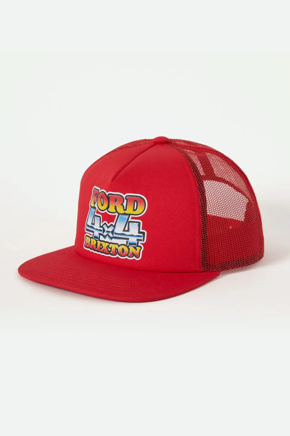 brixton-ford-4x4-chrome-trucker-cap-rangoon-red-verstellbar image 1