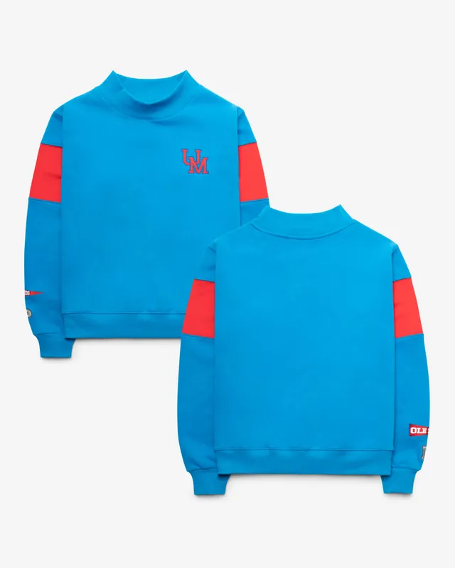 47-brand-parke-ole-miss-rebels-mockneck-sweatshirt-blue-raz image 1