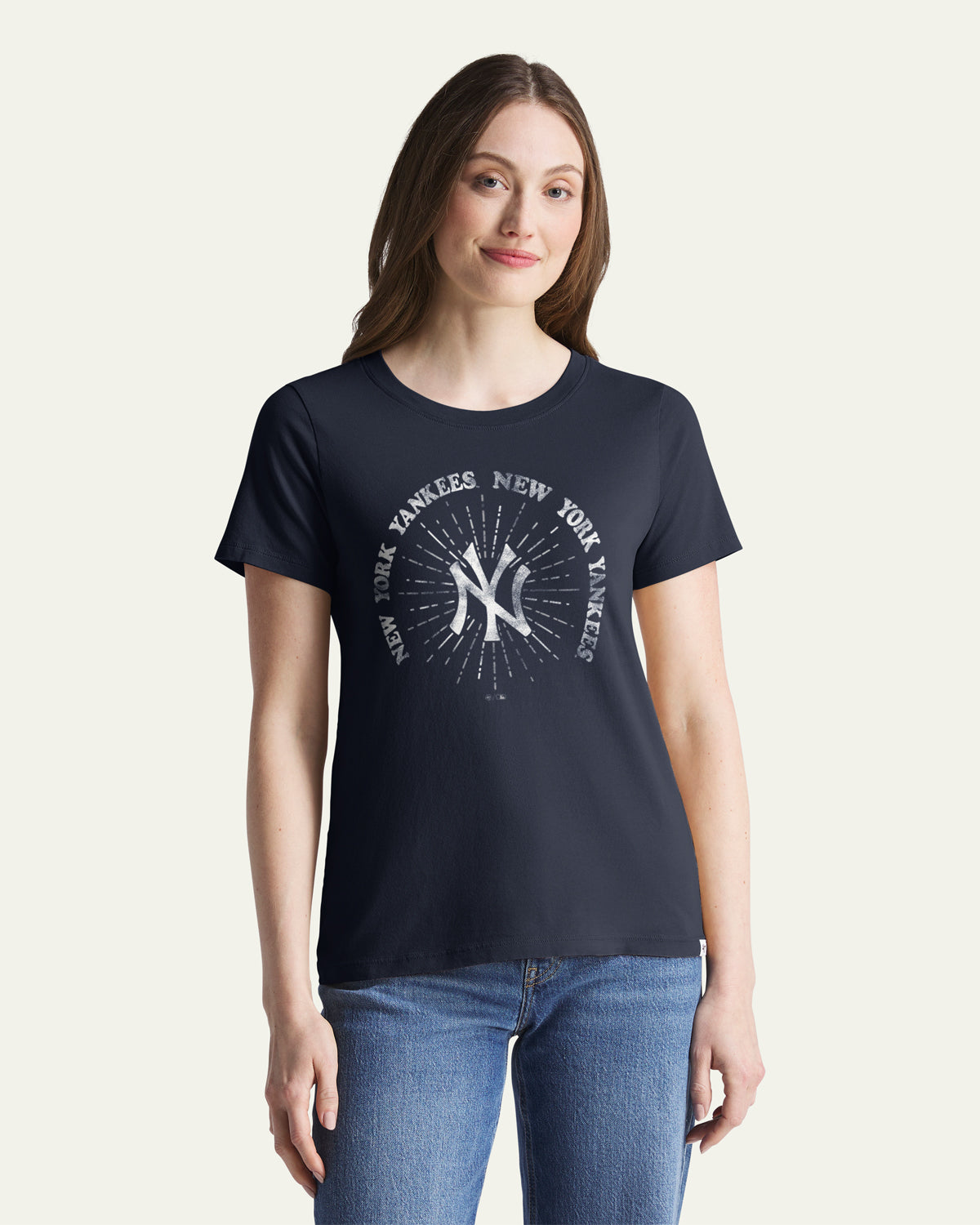 47-brand-everyday-tee-yankees-shine-lines-navy-damen-shirt image 1