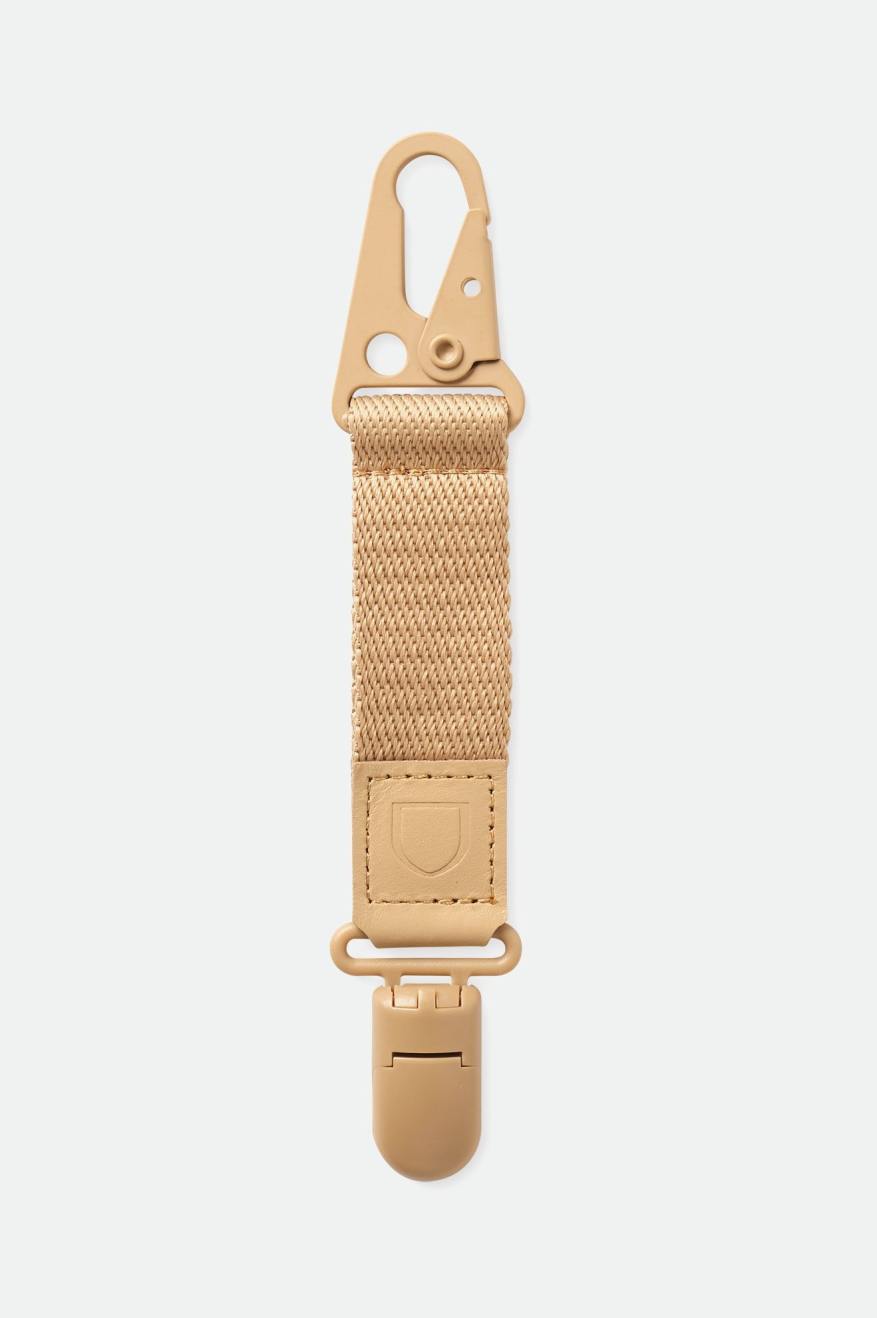 brixton-proper-hat-clip-sand-karabiner image 1