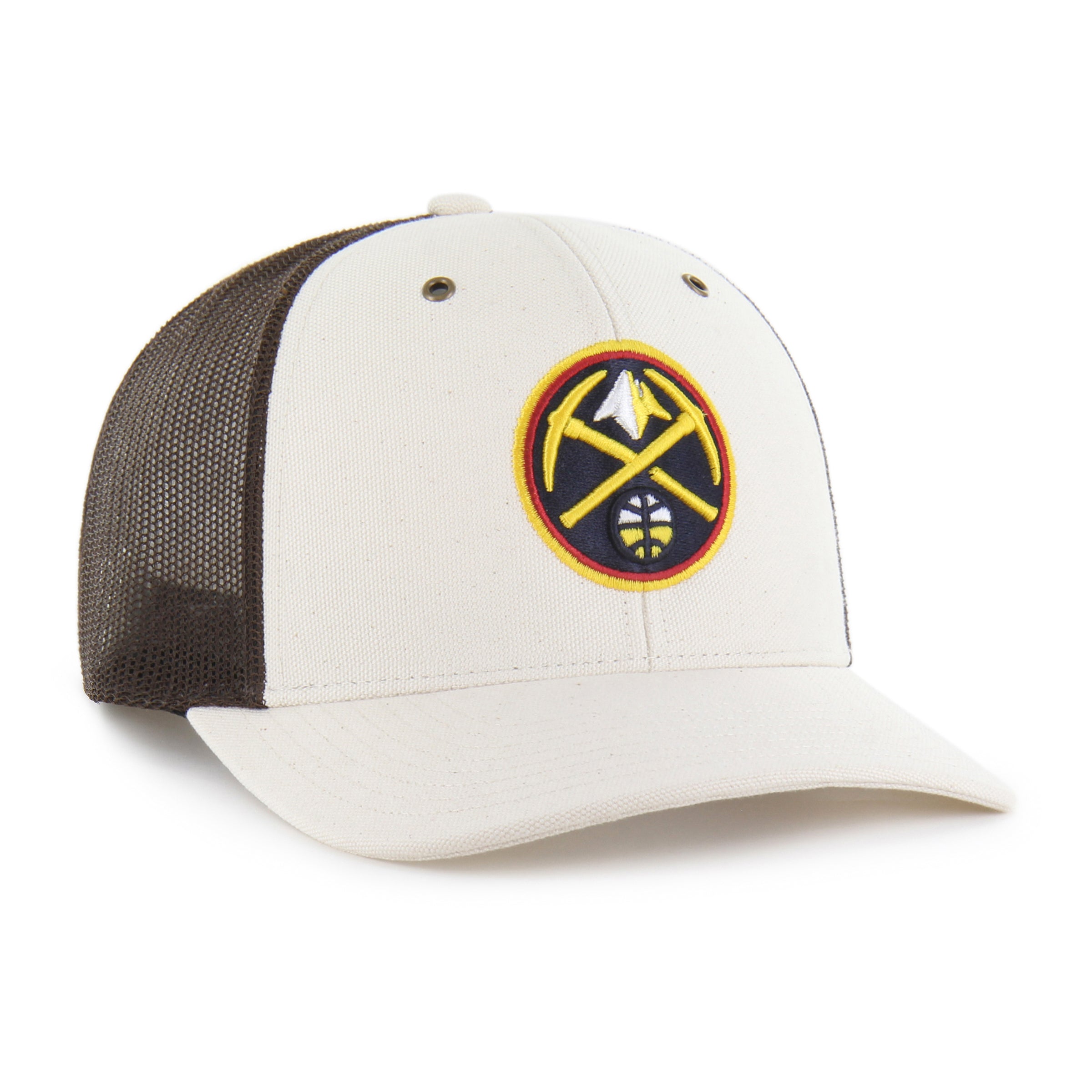 47-brand-denver-nuggets-carhartt-trucker-cap-natural-snapback image 4