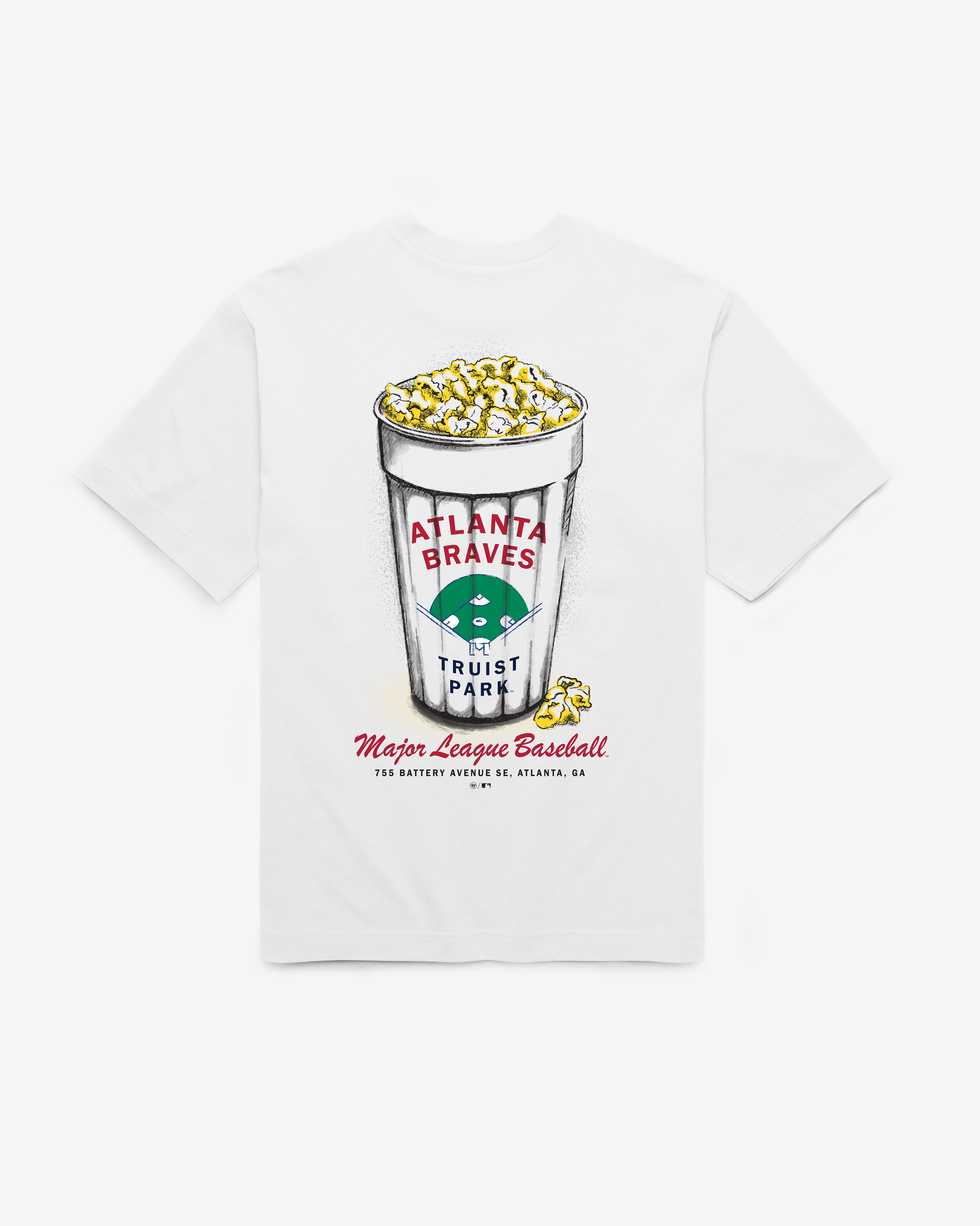 47-foundation-tee-atlanta-braves-snack-stand-t-shirt-white image 3