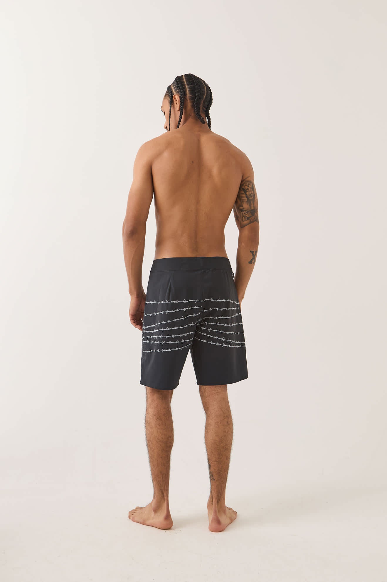 brixton-blitz-boardshort-19-schwarz-barb-wire image 4