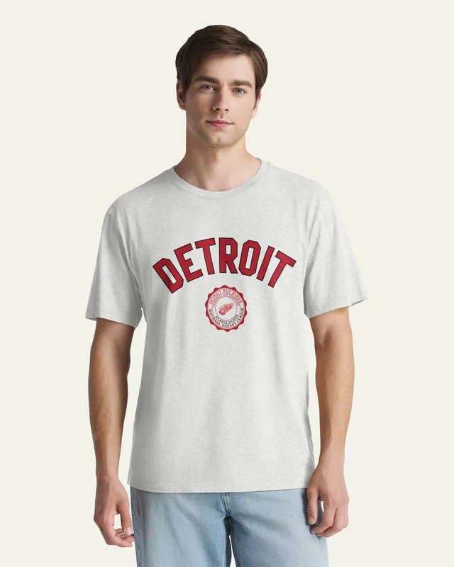 47-brand-detroit-red-wings-everyday-t-shirt-herren-grau-baumwolle image 1