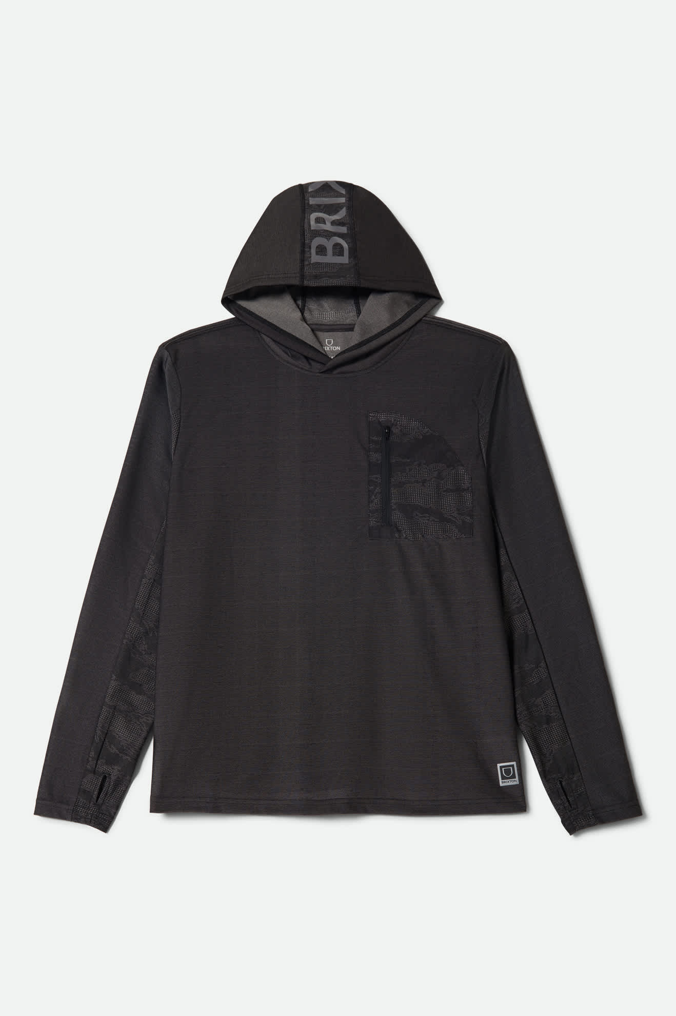 brixton-journey-sun-hoodie-langarm-black-mit-upf-schutz image 1