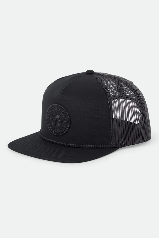 brixton-oath-trucker-hat-trucker-cap-schwarz-mesh-verstellbar image 1