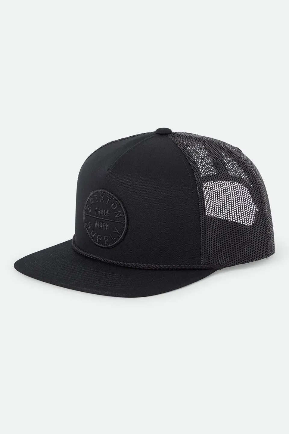 brixton-oath-trucker-hat-trucker-cap-schwarz-mesh-verstellbar image 1