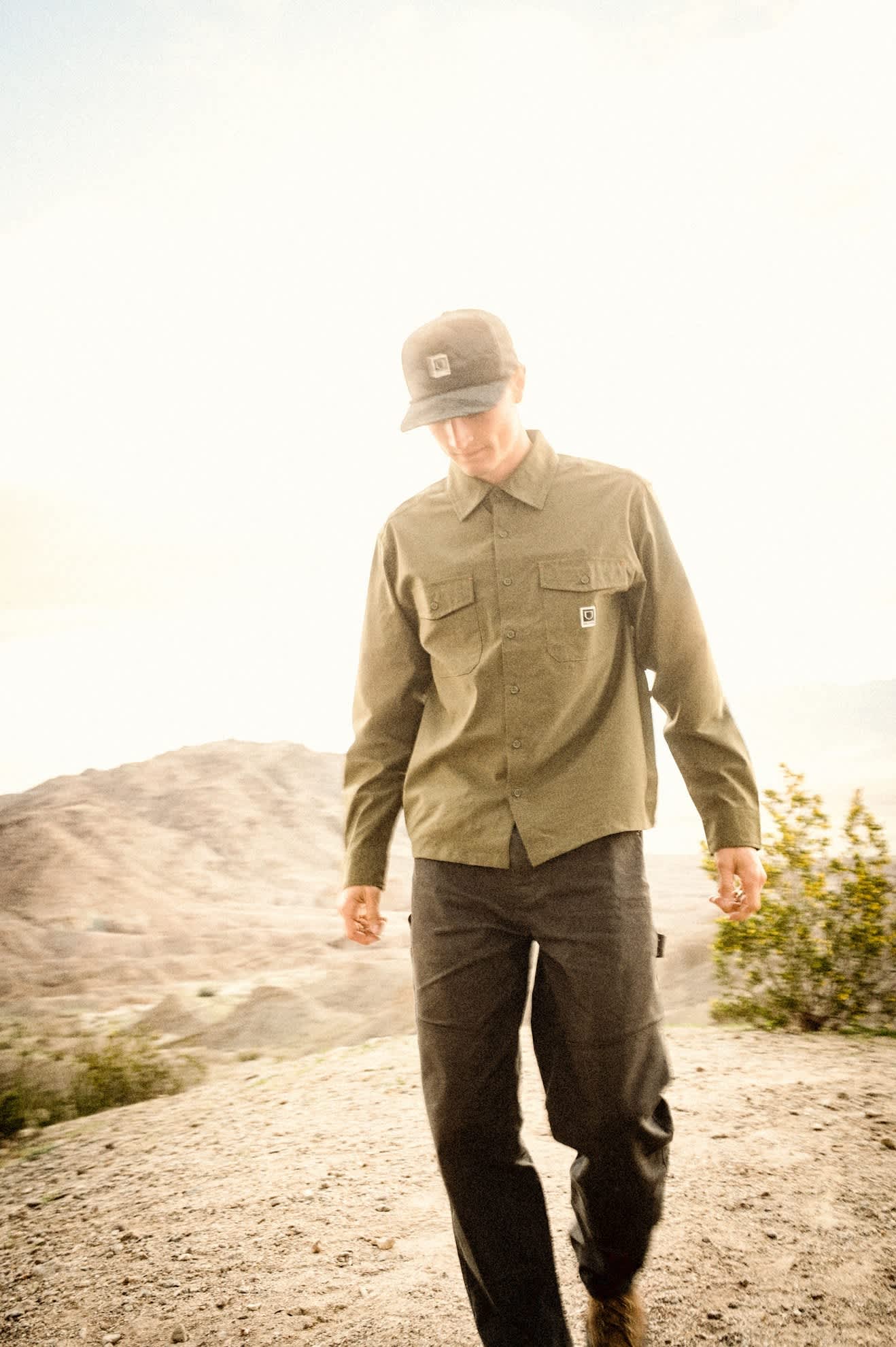 brixton-journey-performance-snapback-black-tiger-camo image 2
