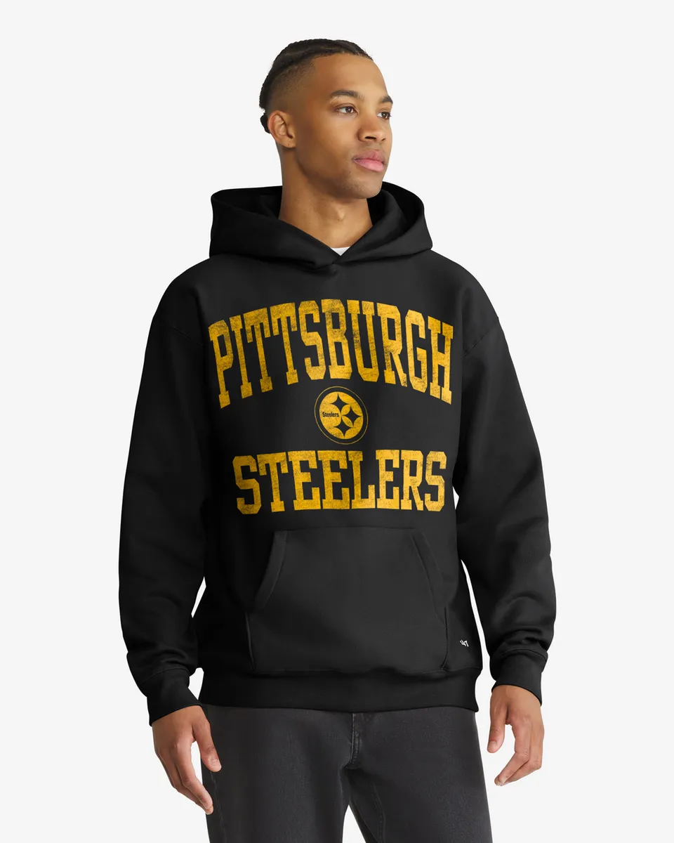 47-foundation-steelers-herren-hoodie-schwarz-fleece image 1