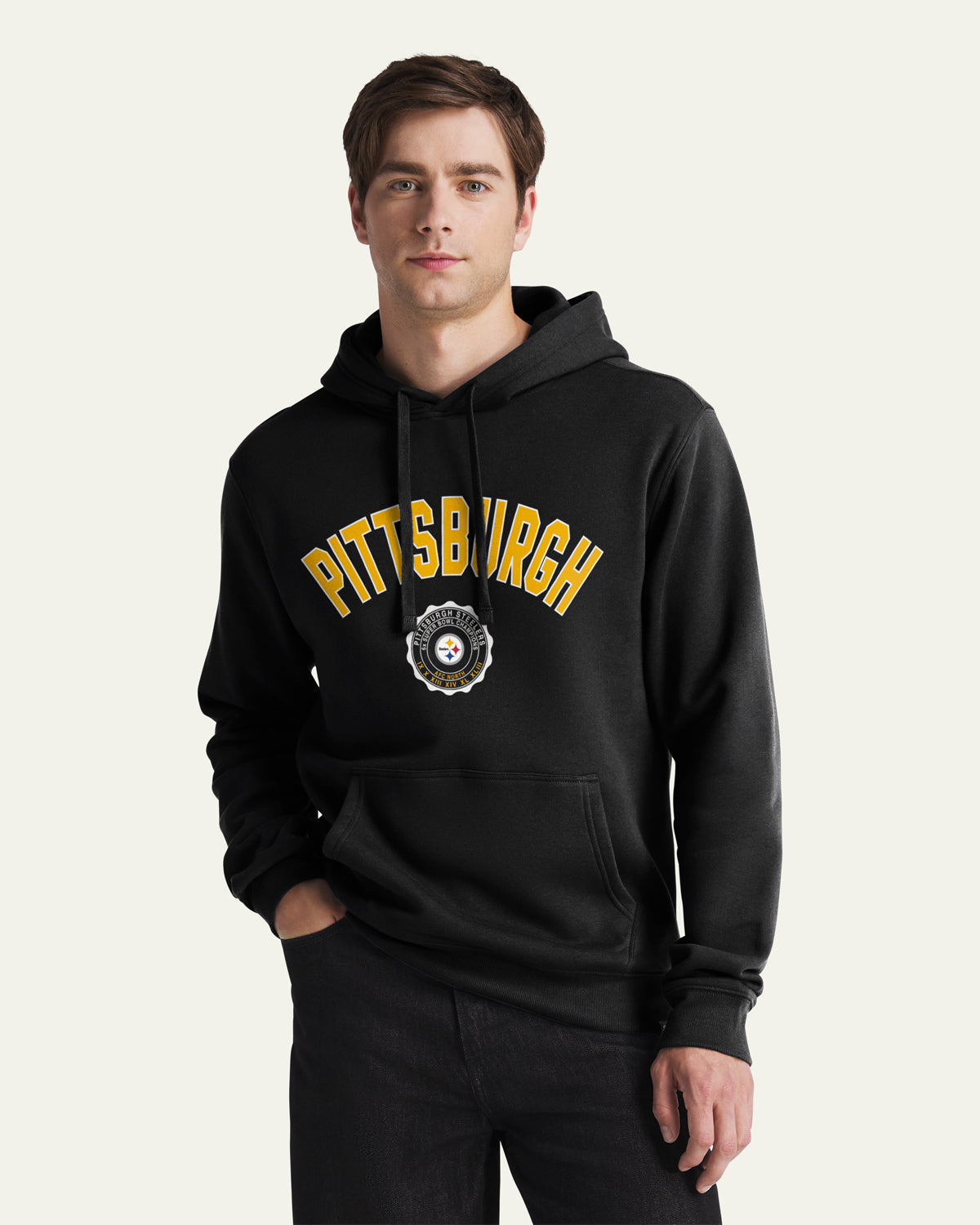 47-brand-headline-crew-steelers-crest-bend-hoodie-schwarz-herren image 1