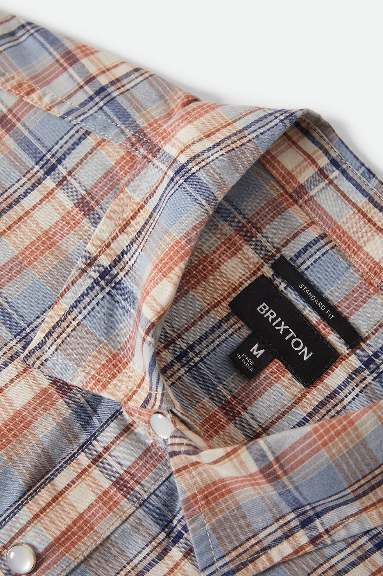 brixton-breezy-wayne-kurzarm-hemd-blue-multi-plaid-karo image 8