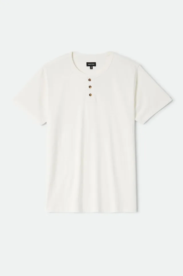 brixton-baseline-henley-t-shirt-off-white-vintage-wash-baumwolle image 1