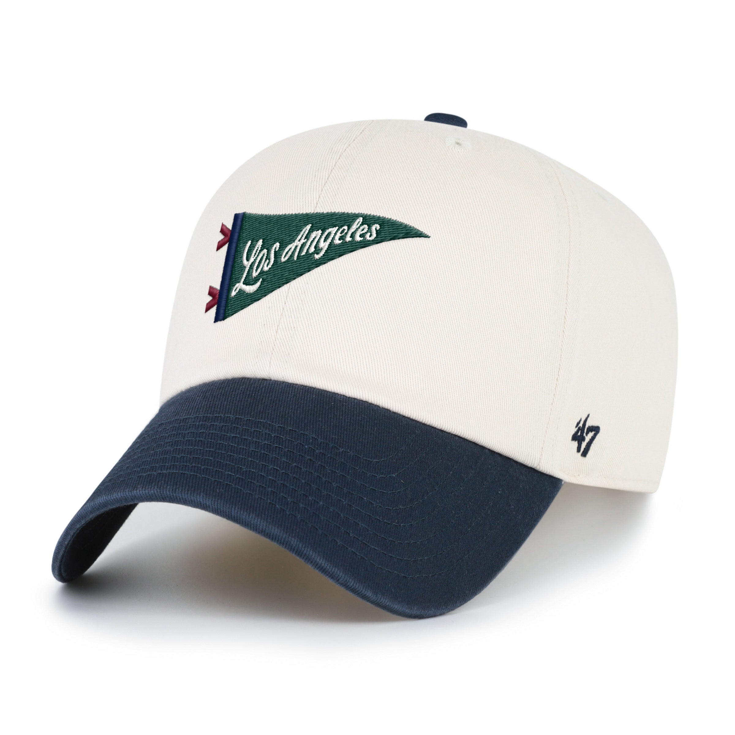47-brand-clean-up-dodgers-cap-sandstone-verstellbar image 3
