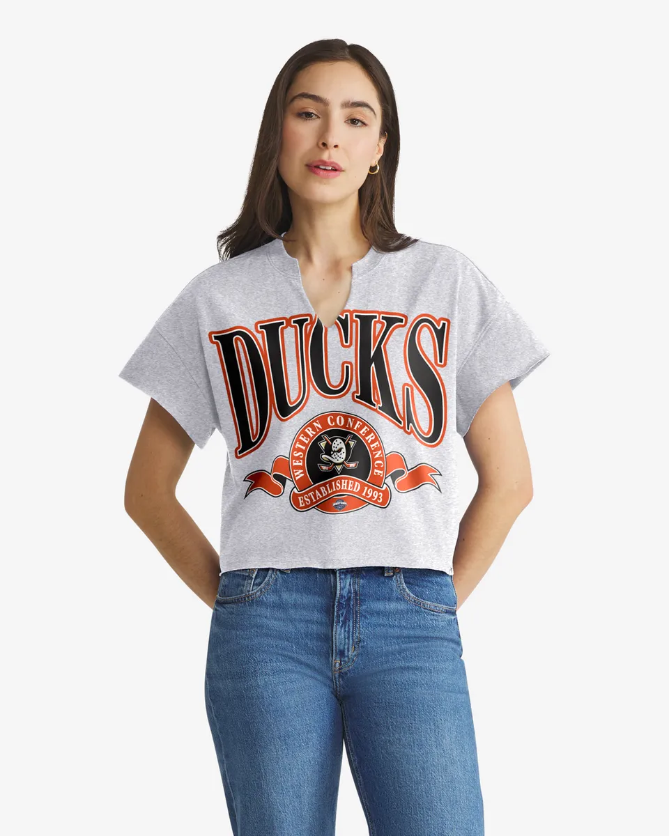47-headline-anaheim-ducks-notch-neck-tee-quartz-grey image 1