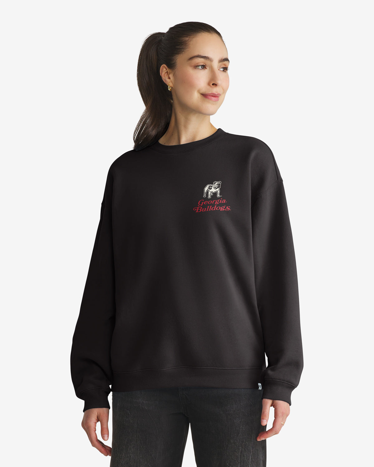 47-headline-crew-georgia-bulldogs-sweatshirt-schwarz-damen image 2