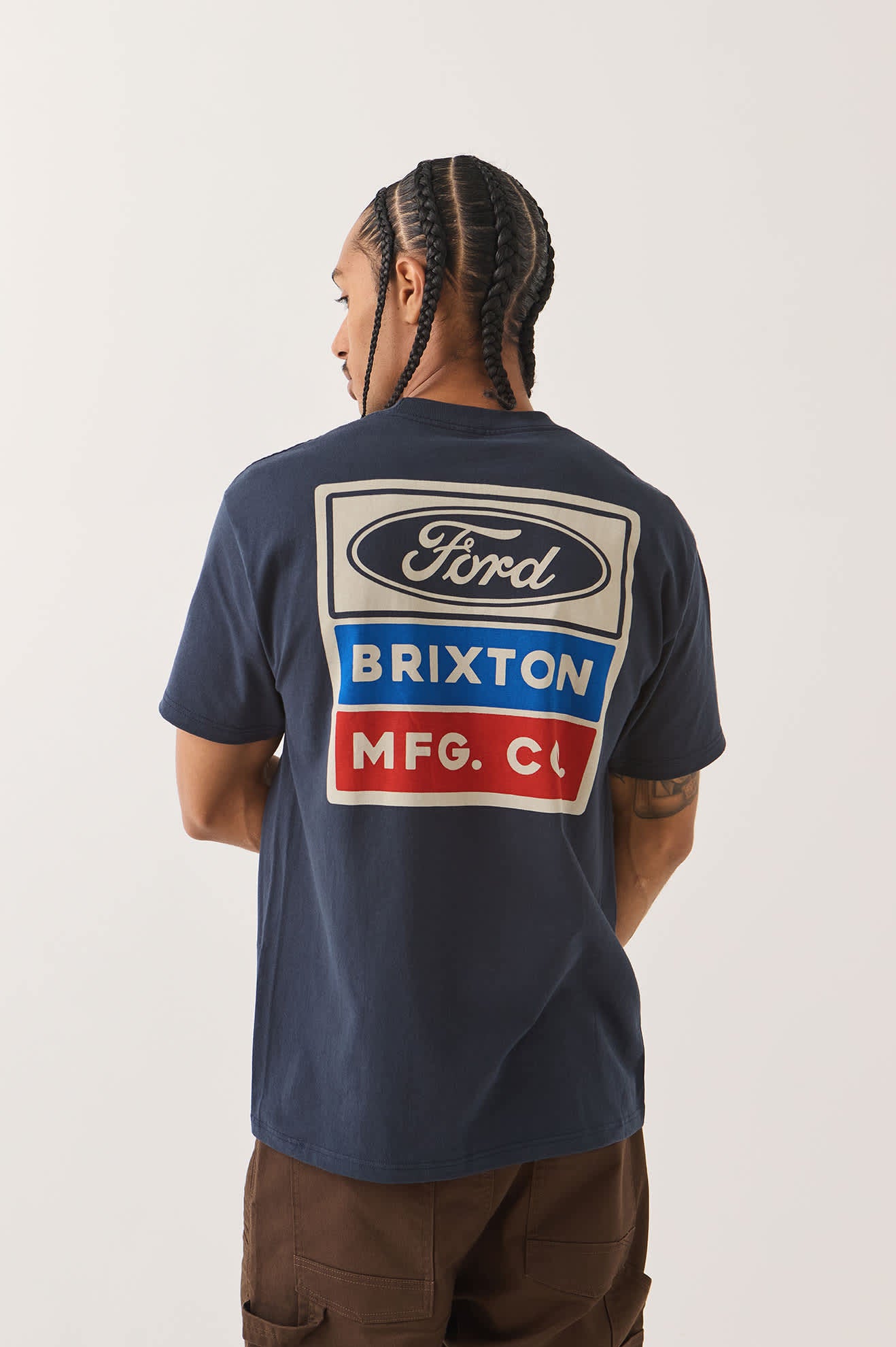 brixton-ford-service-dept-pocket-t-shirt-american-navy image 4