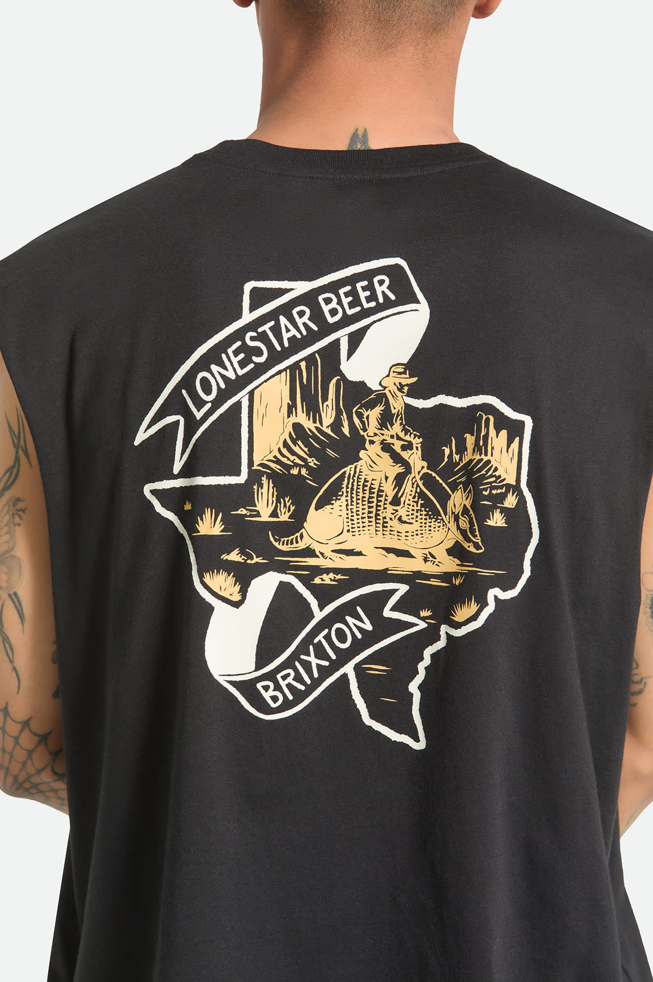 brixton-lone-star-armadillo-muscle-t-shirt-schwarz image 4