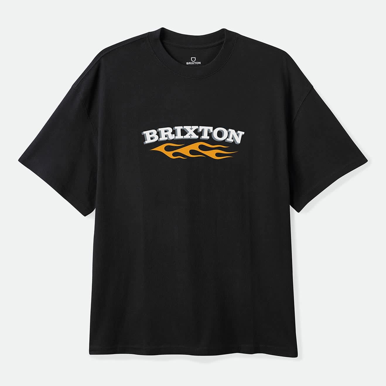 brixton-clifton-boxed-crop-t-shirt-black-baumwolle image 1