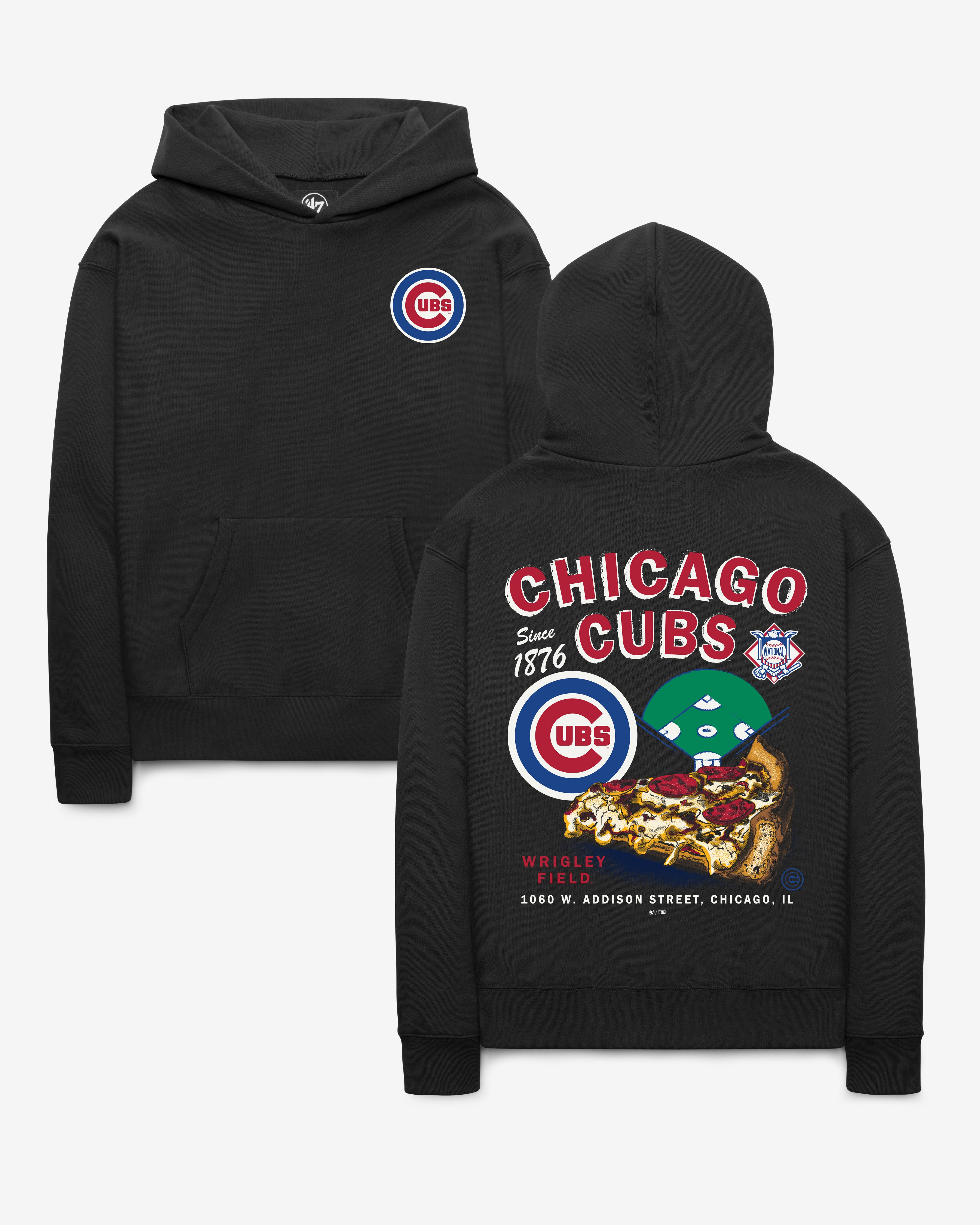 47-brand-47-foundation-chicago-cubs-stadium-eats-hoodie-schwarz image 1