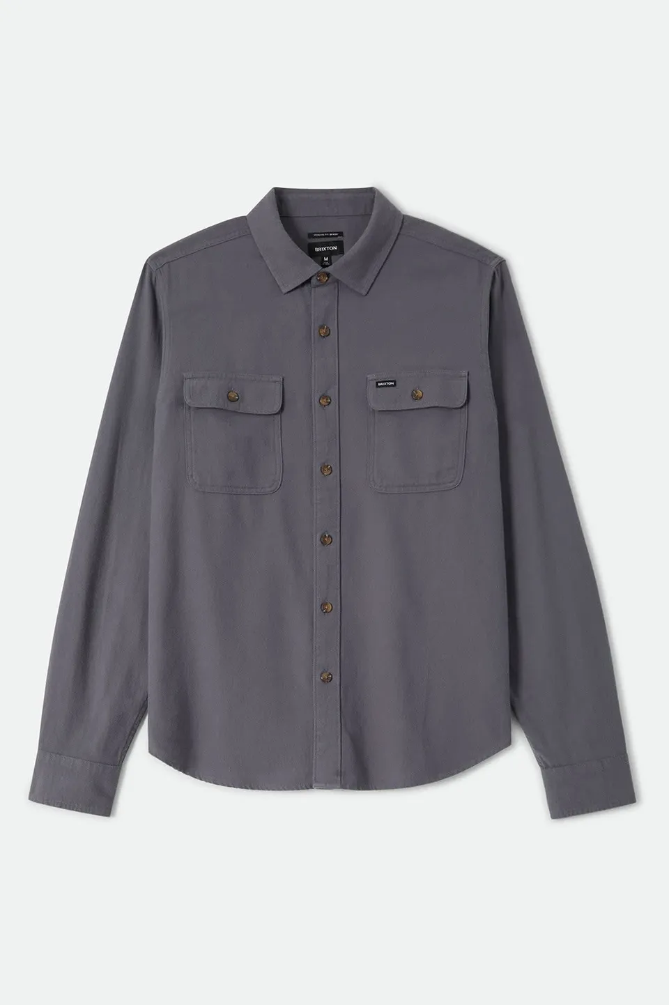 brixton-bowery-flanellhemd-future-grey-baumwolle image 1
