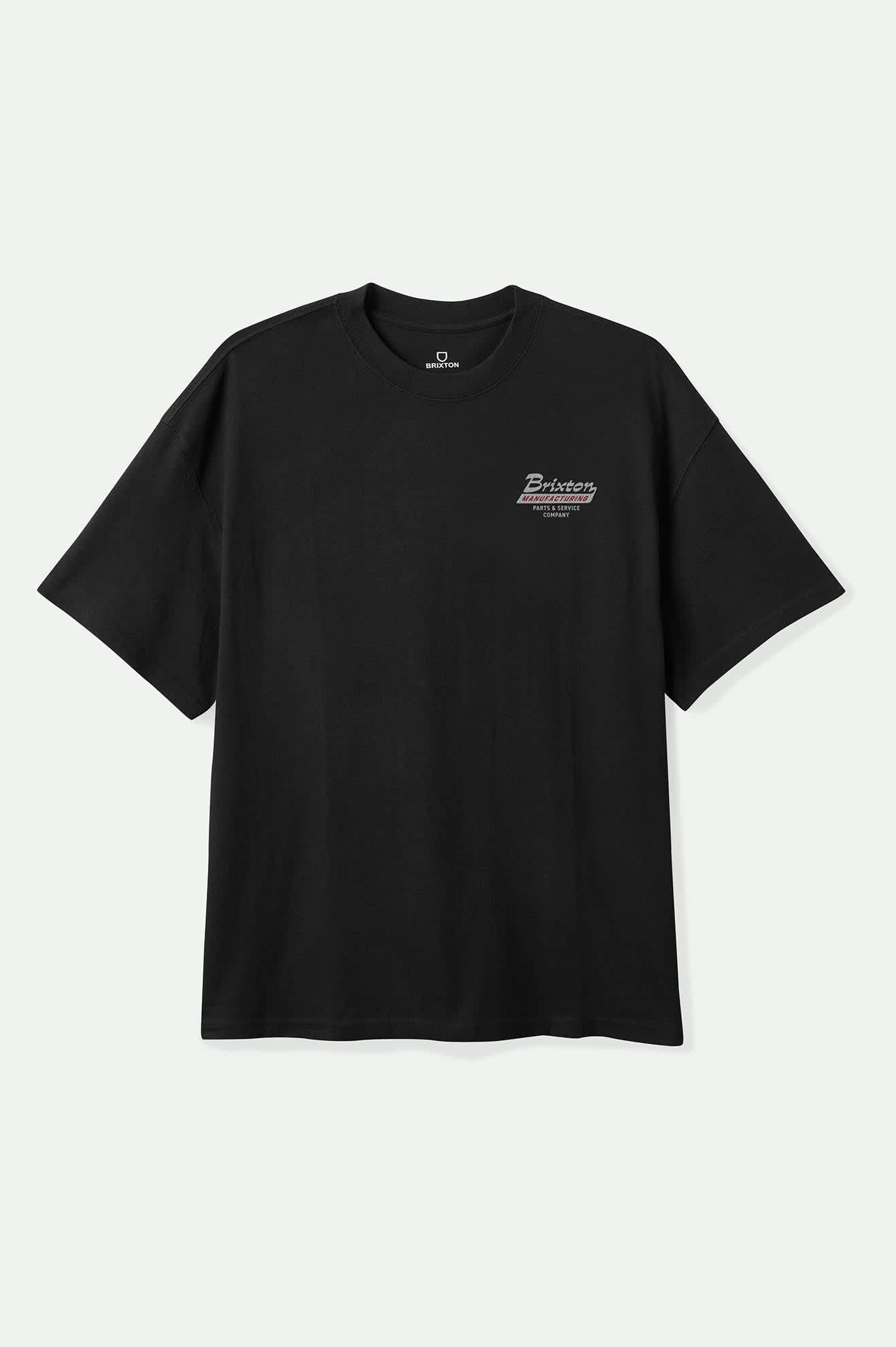 brixton-township-tailored-t-shirt-black-smoke-grey-print image 2