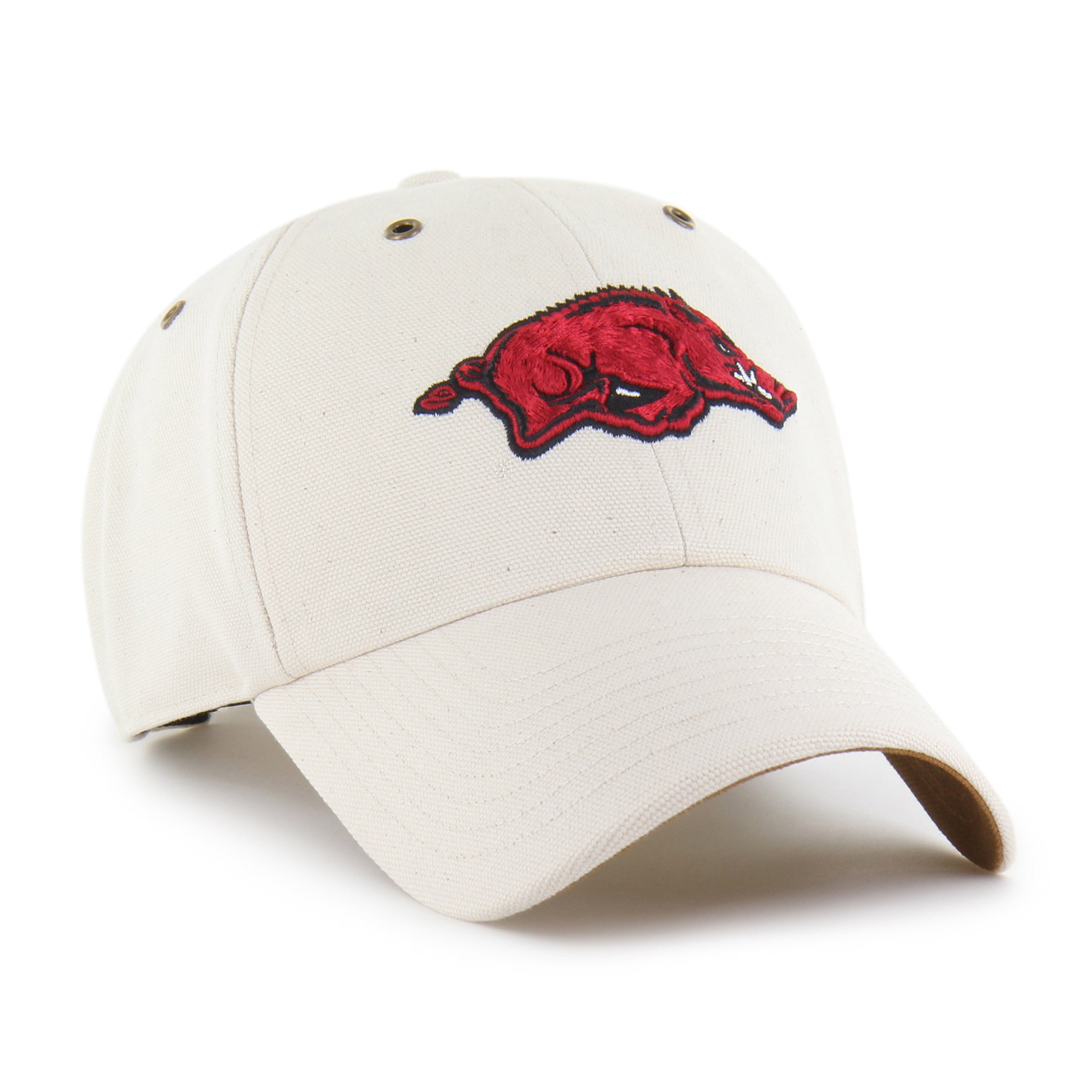 47-clean-up-arkansas-razorbacks-carhartt-cap-natural image 4