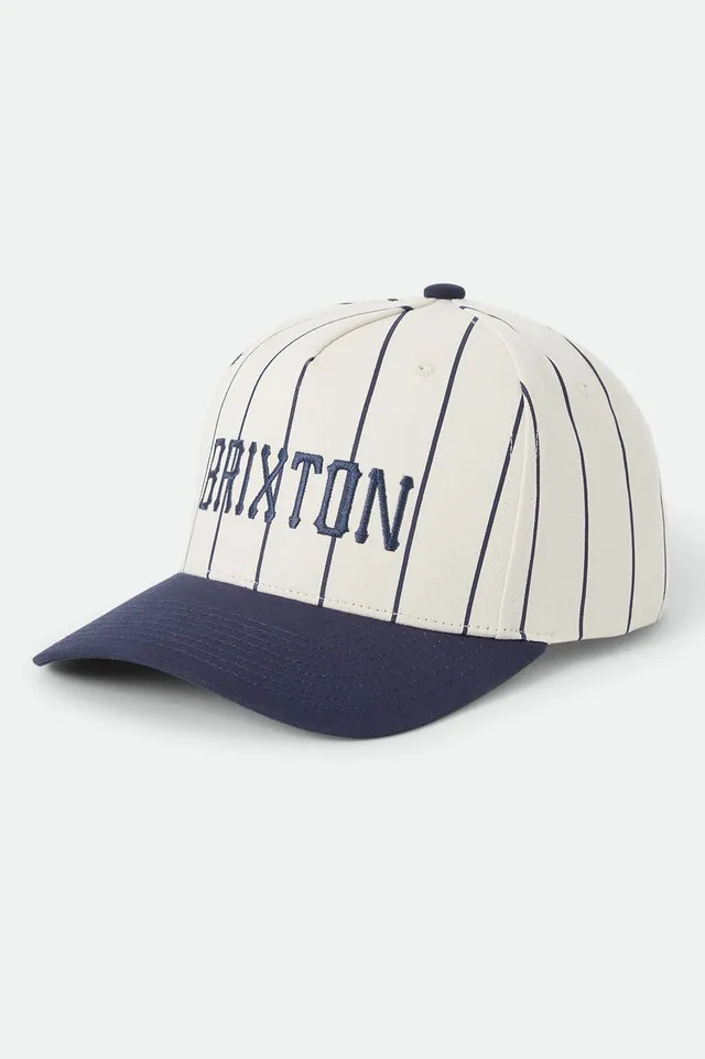 brixton-homerun-snapback-cap-off-white-washed-navy image 1