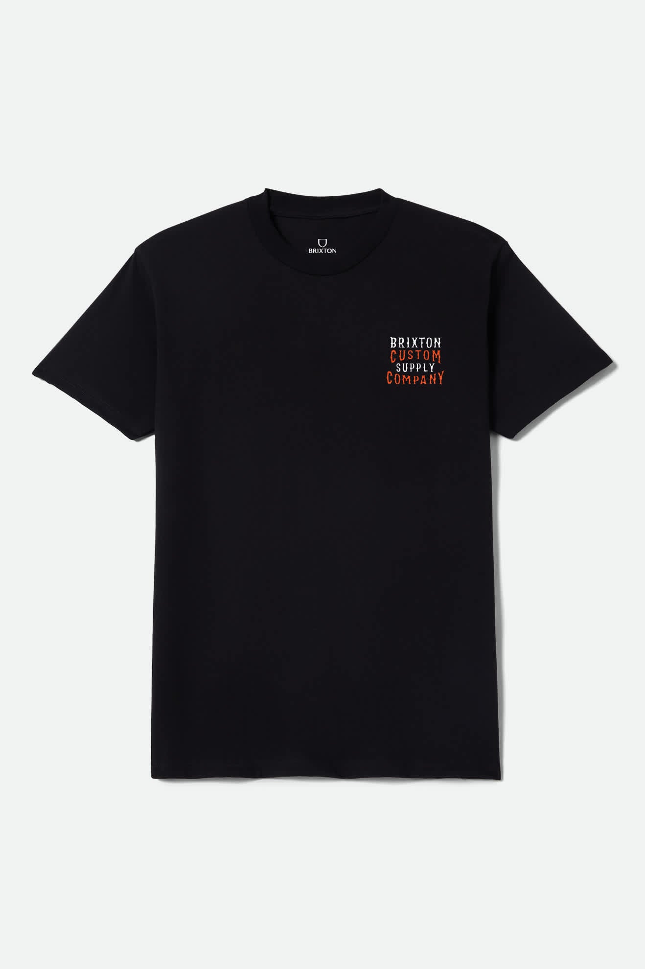 brixton-wheaton-t-shirt-black-worn-wash-baumwolle image 2