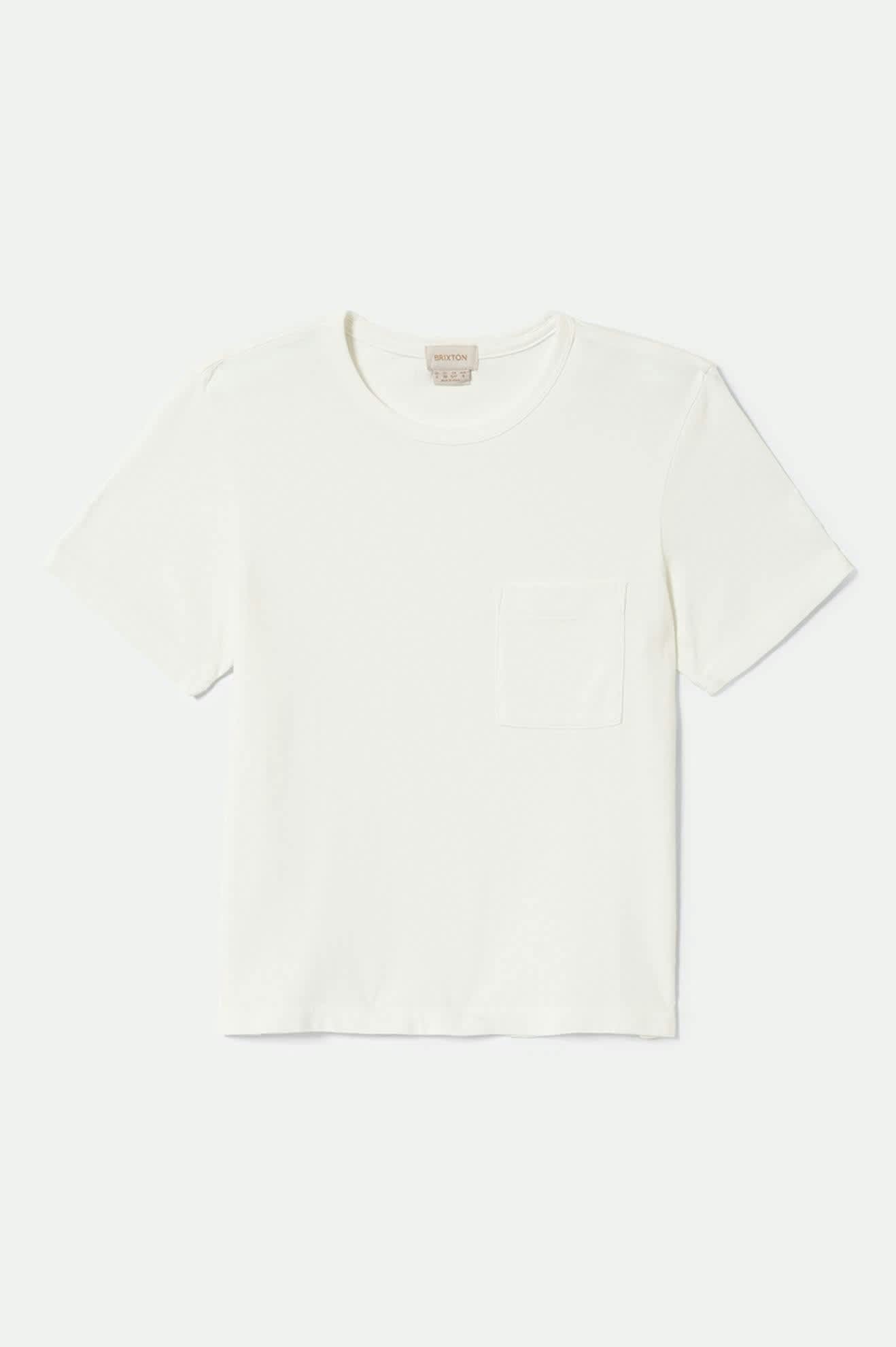 brixton-carefree-organic-t-shirt-off-white-bio-baumwolle image 1