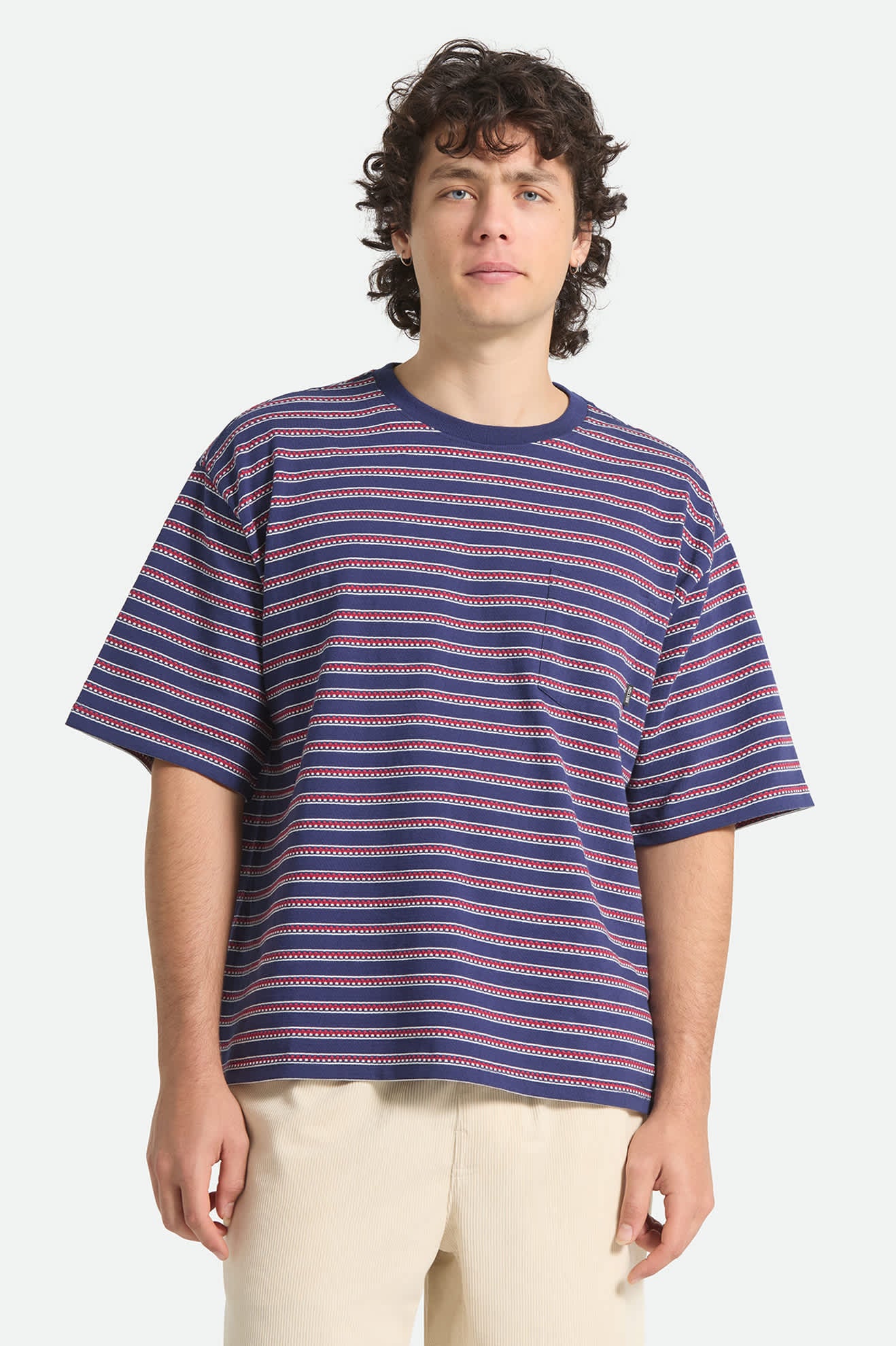 brixton-poolside-pique-box-crop-t-shirt-navy-baumwolle image 2