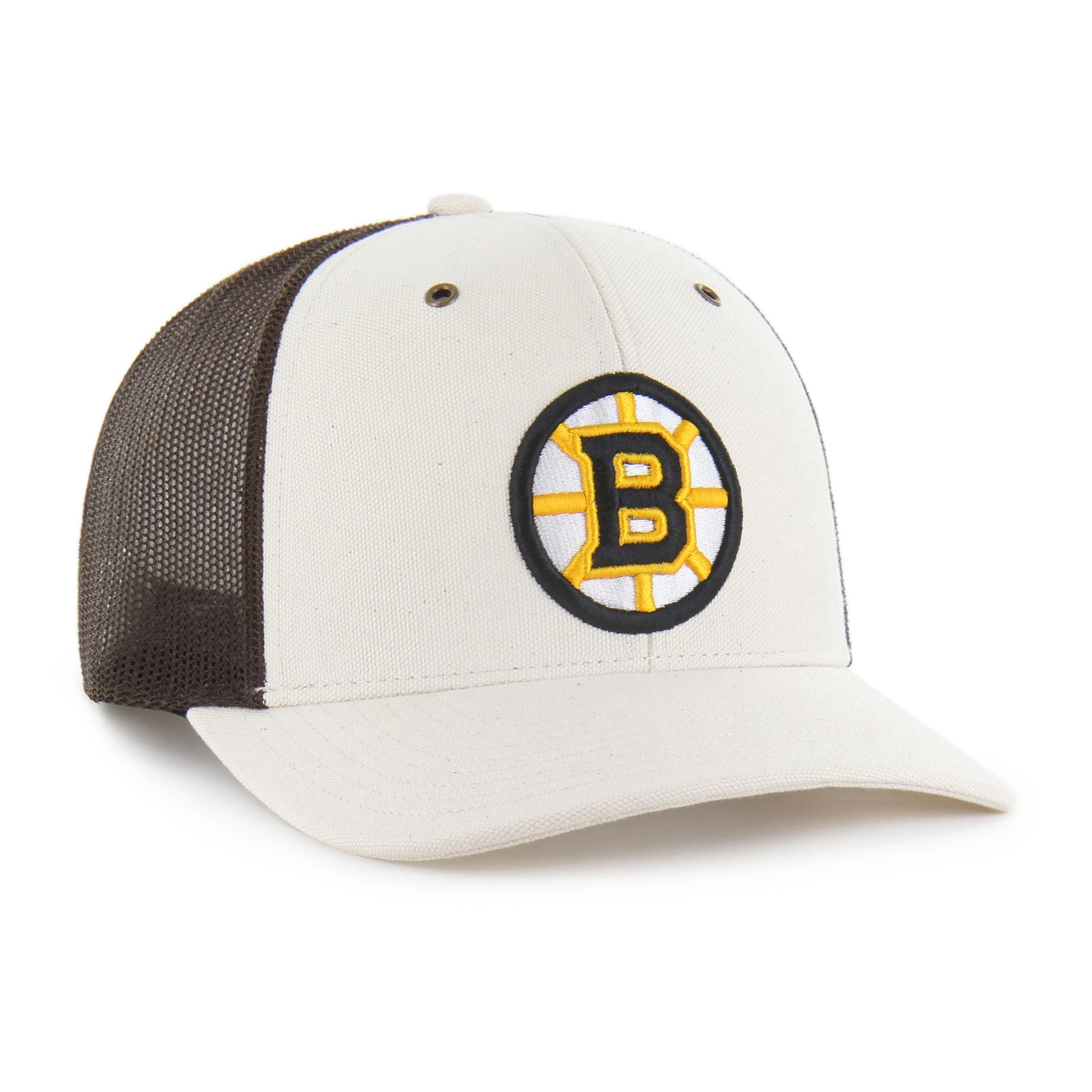 47-boston-bruins-carhartt-trucker-cap-natural-snapback image 4