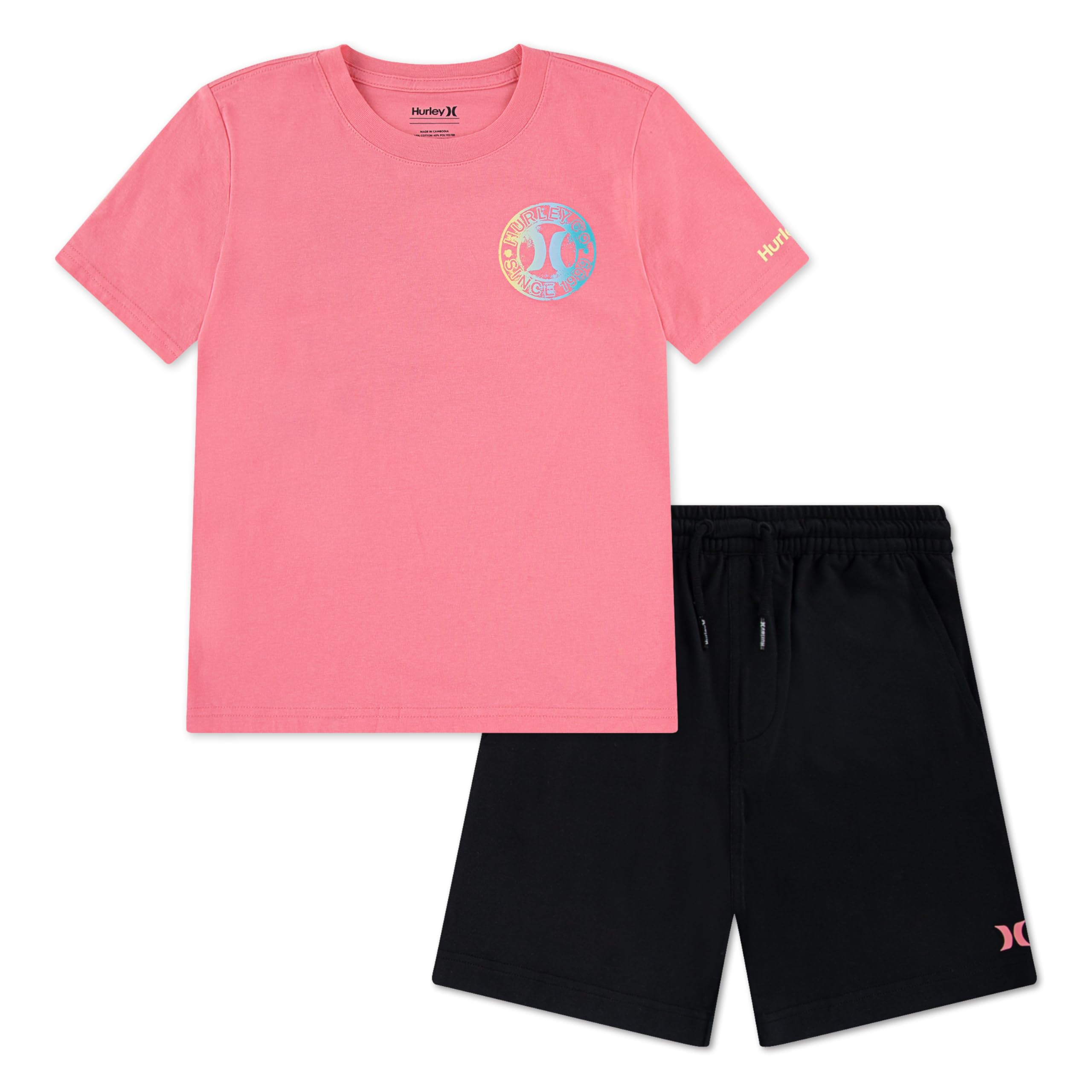 hurley-set-t-shirt-shorts-jungen-grau-2-teilig image 5