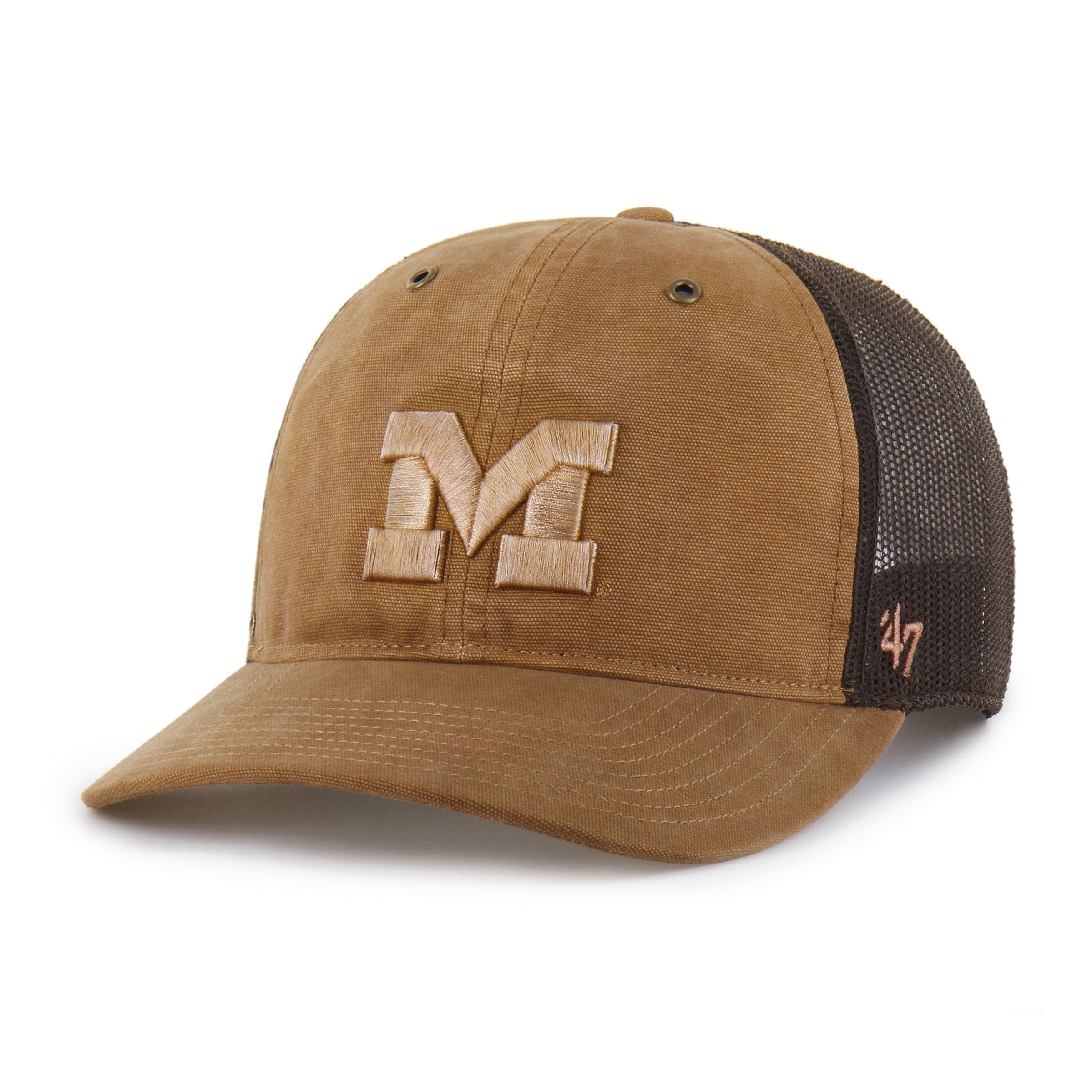 47-47-trucker-michigan-wolverines-cap-braun-osf image 4