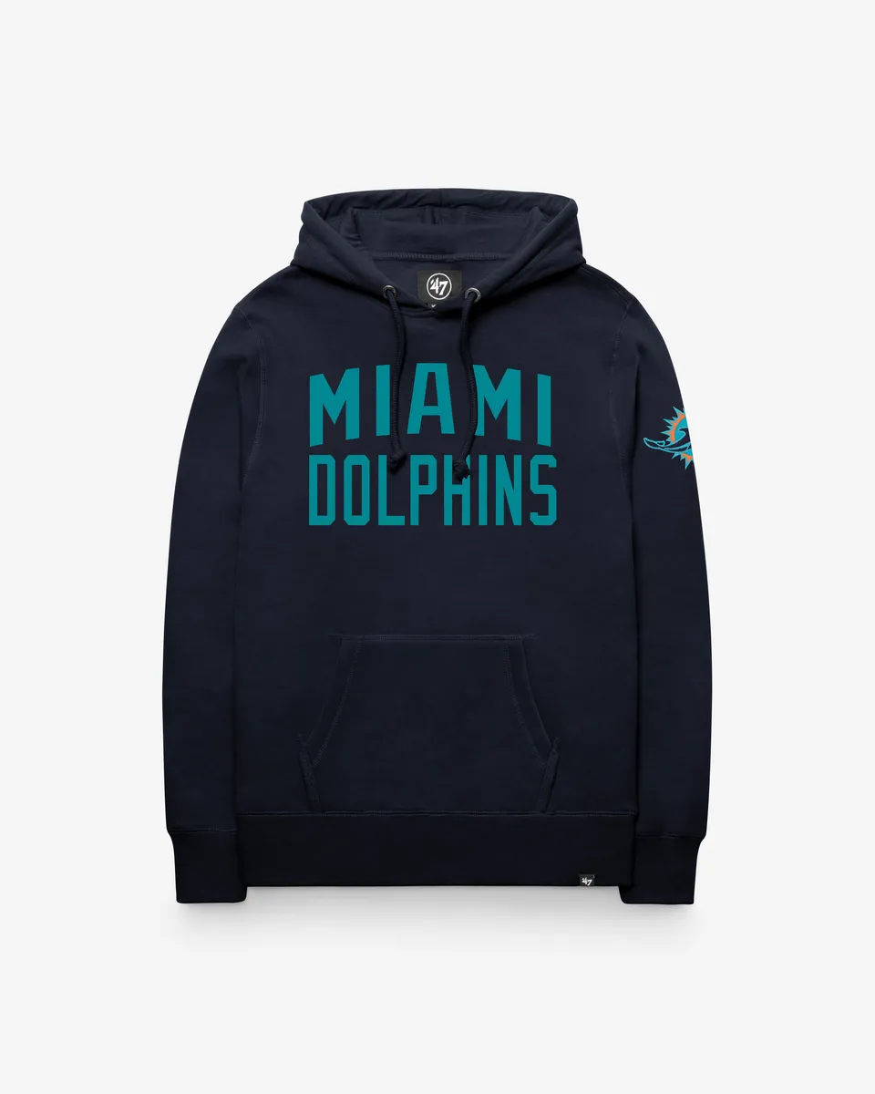 47-brand-miami-dolphins-gamebreak-hoodie-navy image 1
