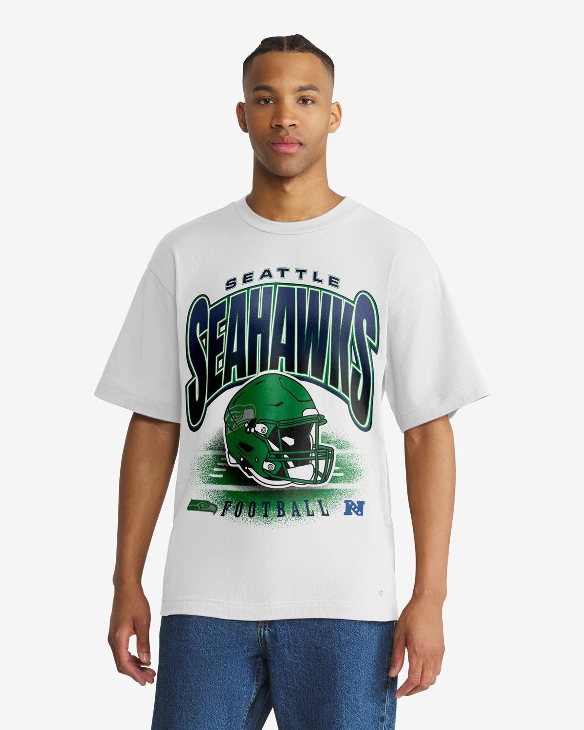 47-foundation-tee-team-flex-seahawks-t-shirt-herren-wei image 1
